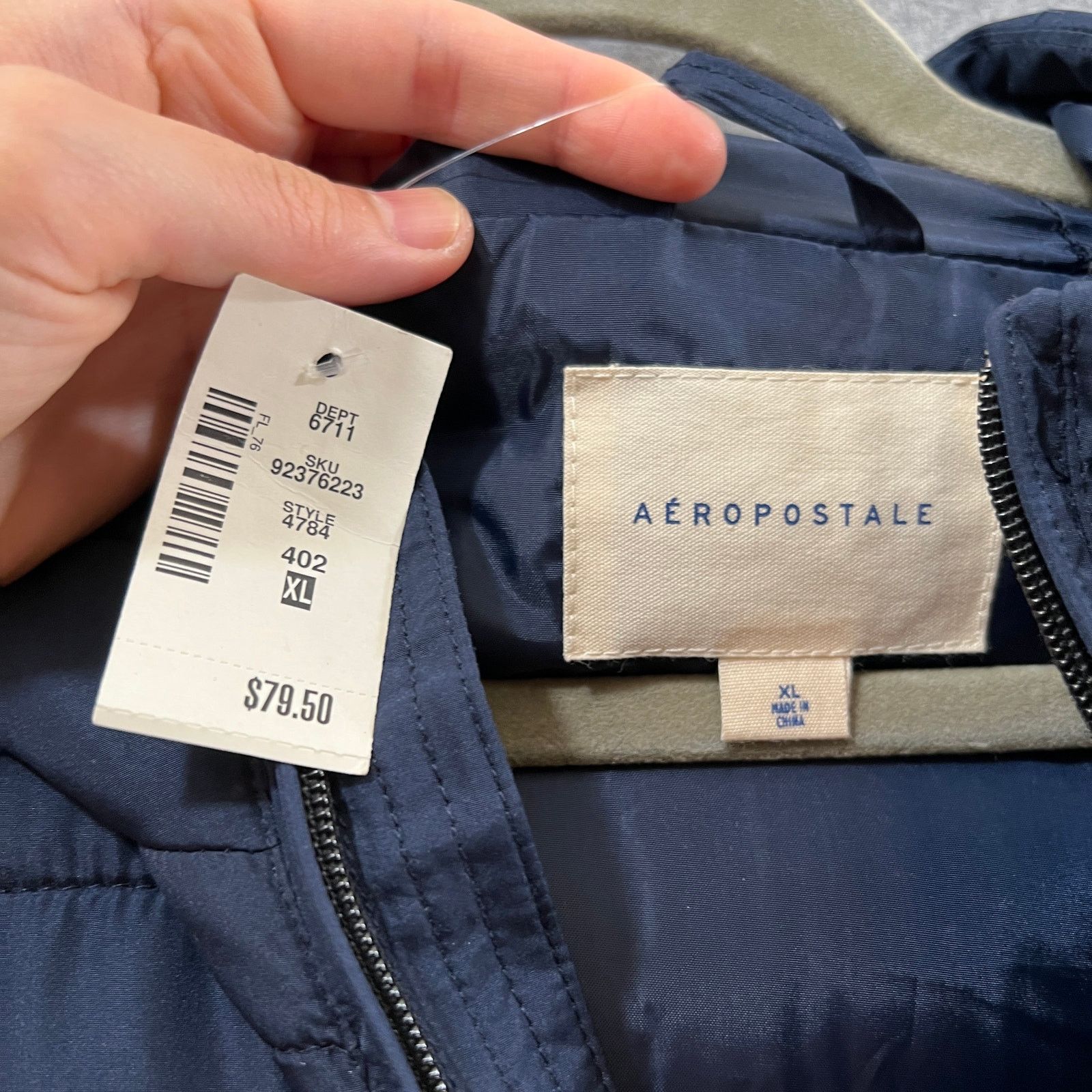 Other Aeropostale Puffer Jacket Womens Size XL Blue Full Zip Size XL / US 12-14 / IT 48-50 - 3 Thumbnail
