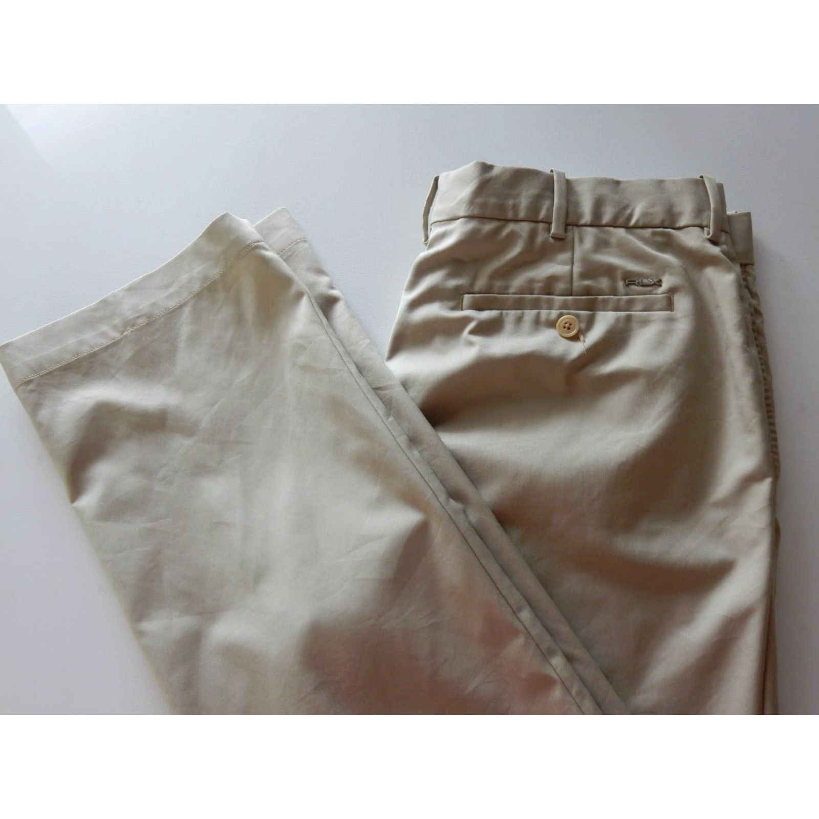 RLX Ralph Lauren RLX Pants Men Size 34x30 Beige Flat Front Khakis Golf Polyester Mens Size US 34 / EU 50 - 3 Thumbnail