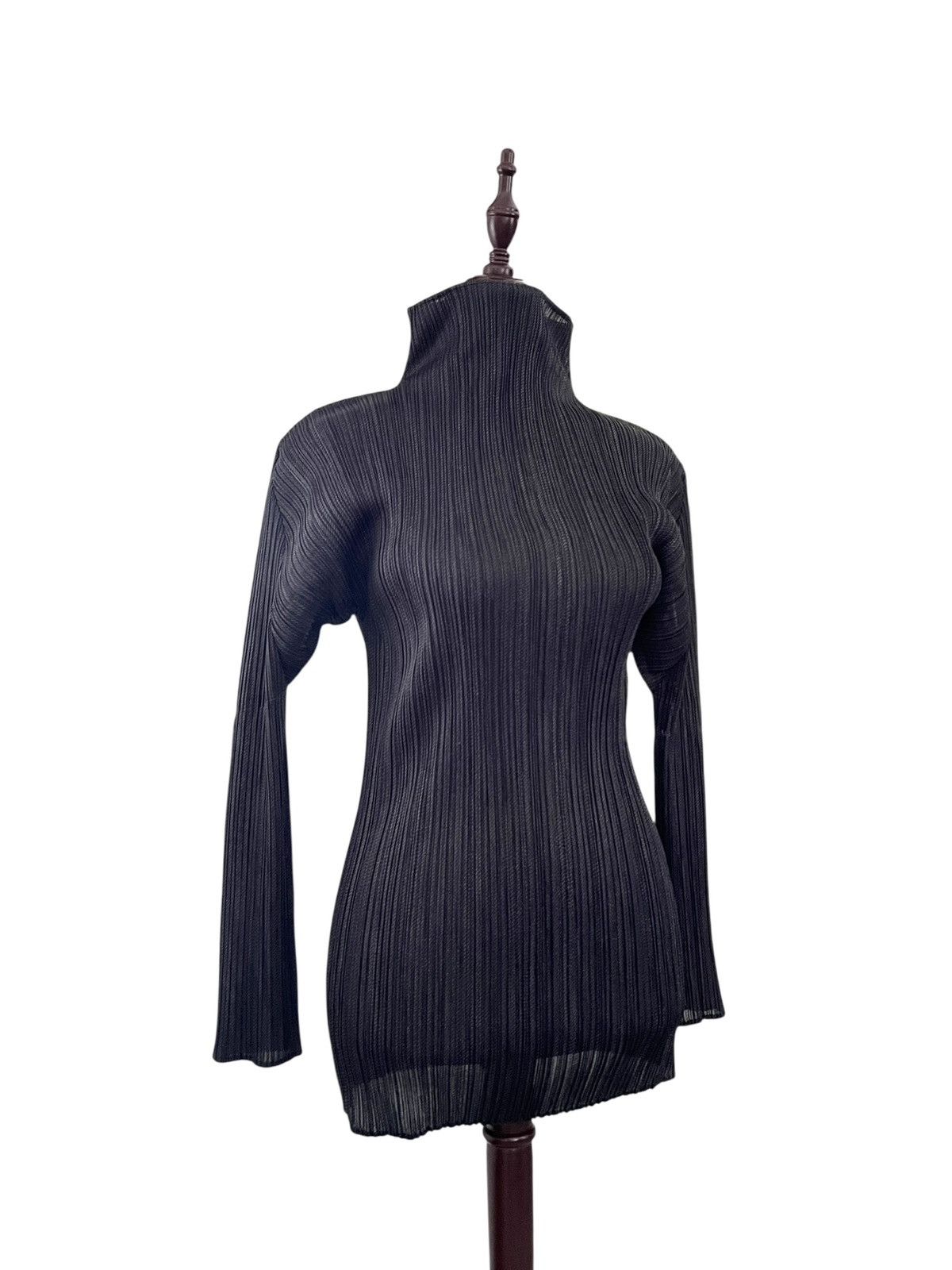 Pleats Please Issey Miyake Vintage Issey Miyake Pleats Please High Neck Pleated Tops Size M / US 6-8 / IT 42-44 - 11 Thumbnail