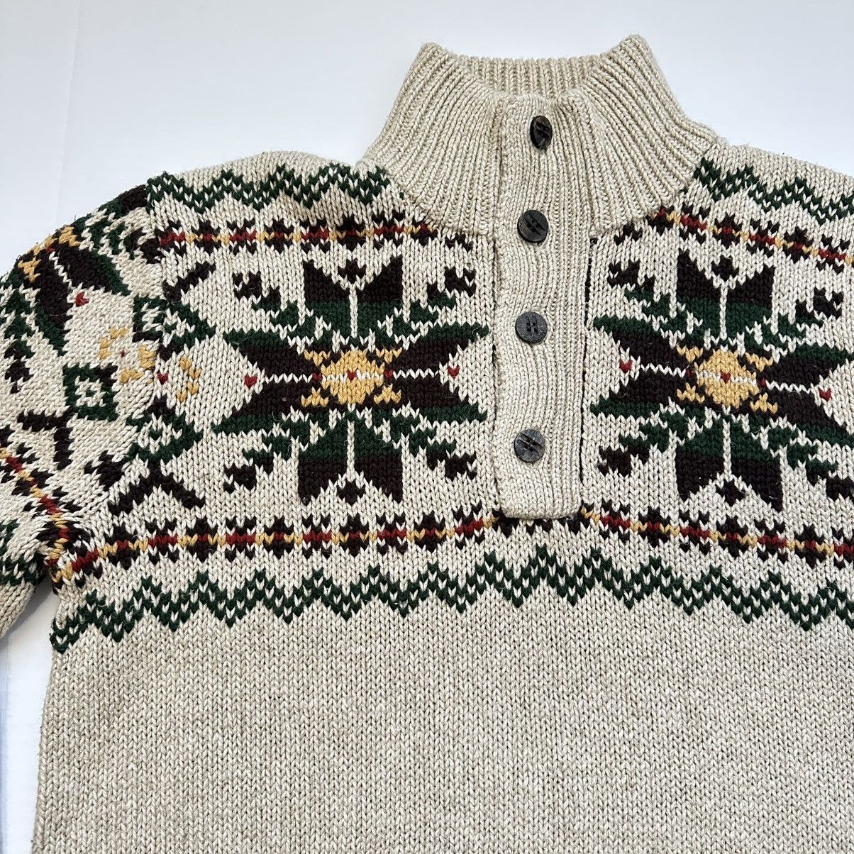 Polo Ralph Lauren Vintage Polo Ralph Lauren Snowflake Fair Isle Sweater Large Size US L / EU 52-54 / 3 - 3 Thumbnail