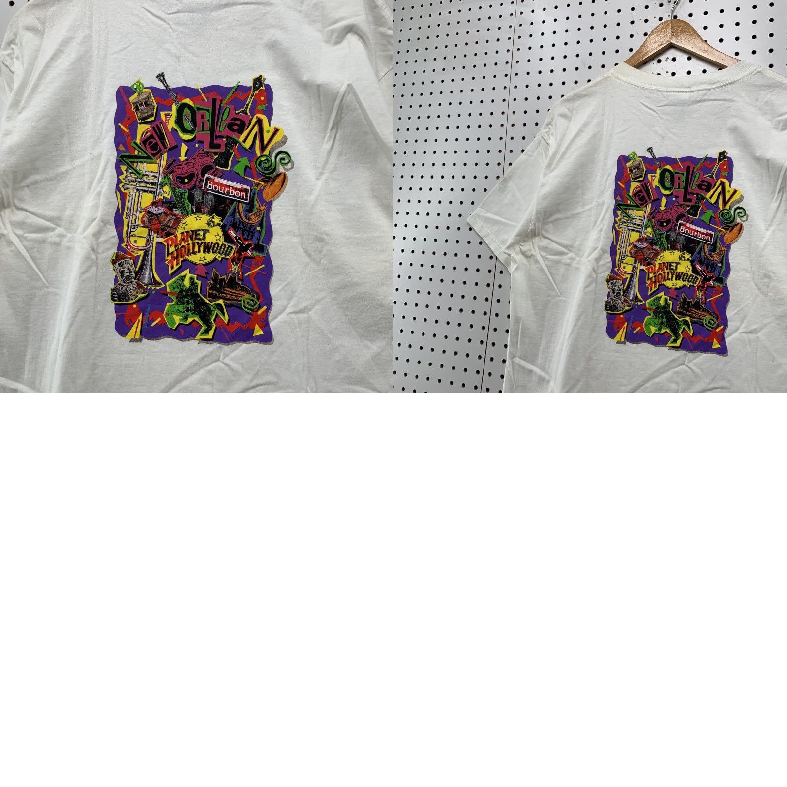 Planet Hollywood VINTAGE Planet Hollywood Las Vegas Shirt Mens L White Short Sleeve NEW Orlean Size US L / EU 52-54 / 3 - 8 Thumbnail