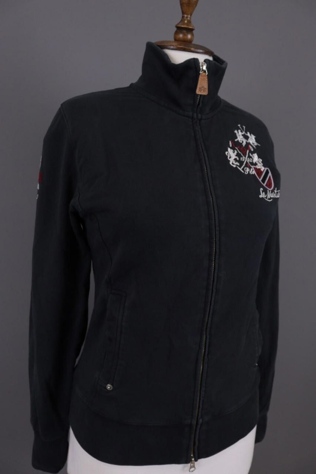 La Martina La Martina Jodhpur Black Polo Activewear Jacket Size 4 Size S / US 4 / IT 40 - 6 Thumbnail