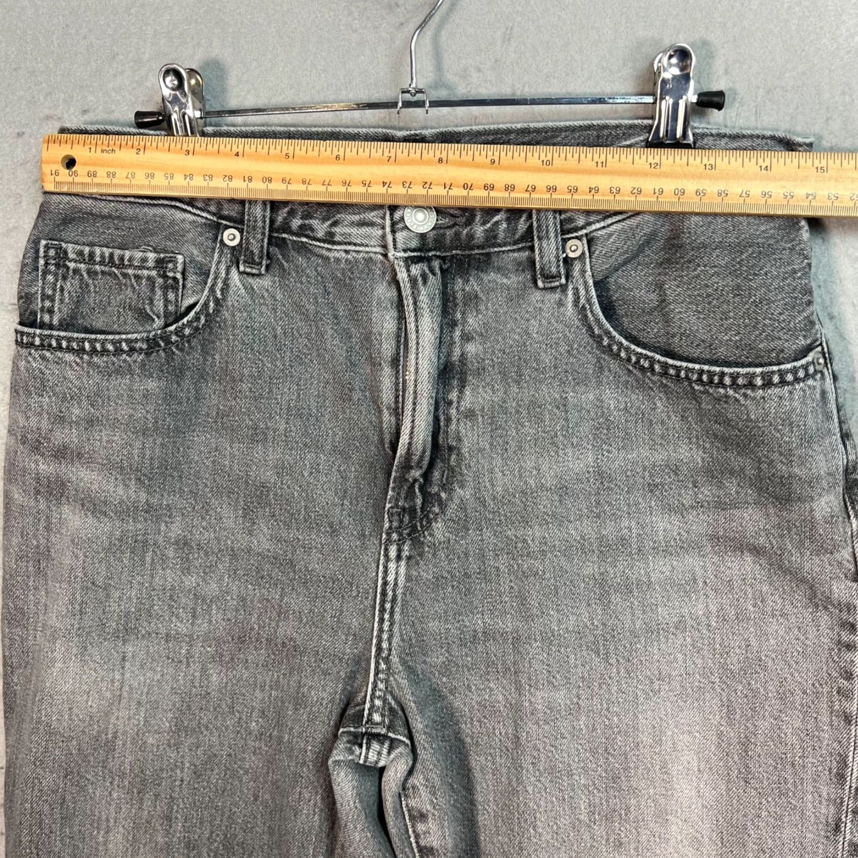 Uniqlo Uniqlo Womens Size 26 High-Waist Denim Jeans Gray Cotton Blend Tapered 5-Pocket Design Jeans Womens Pants Size 26" / US 2 / IT 38 - 5 Thumbnail