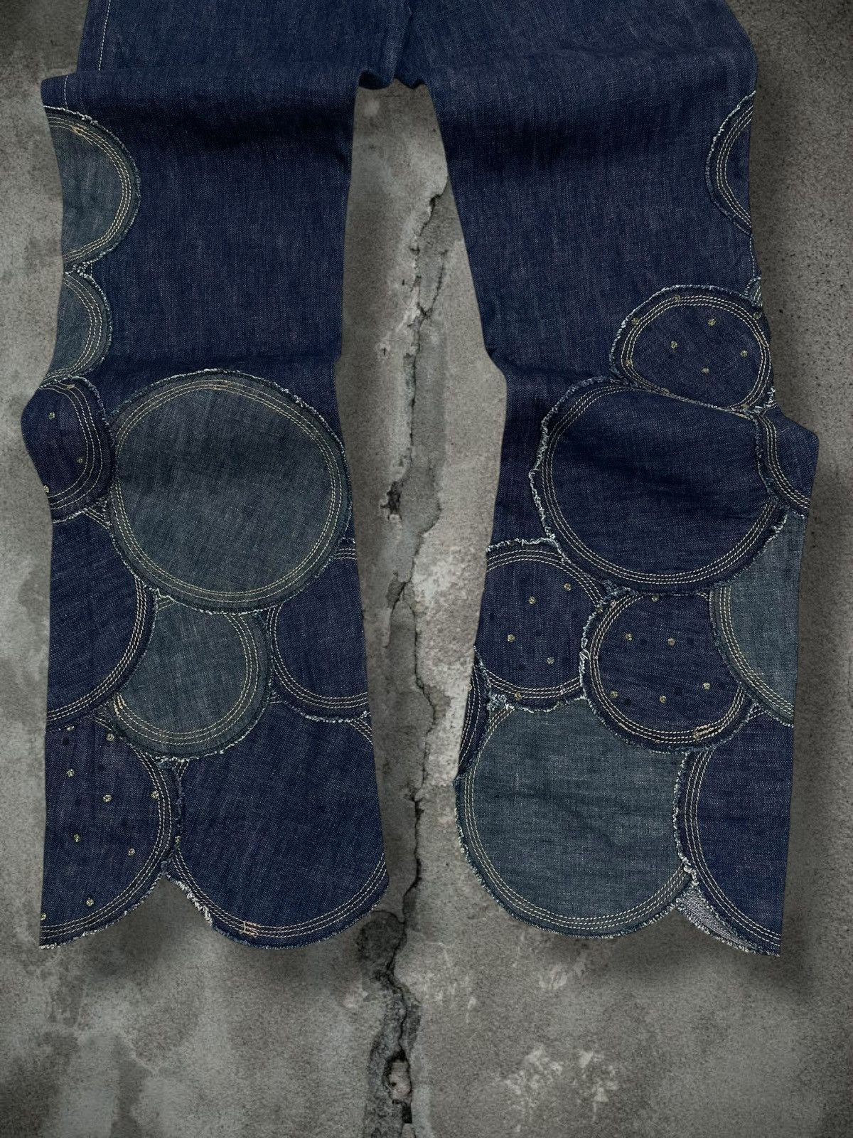 Tornado Mart Vintage Rare Japan Designer Garde Collective Art Patch Denim Size US 28 / EU 44 - 10 Thumbnail