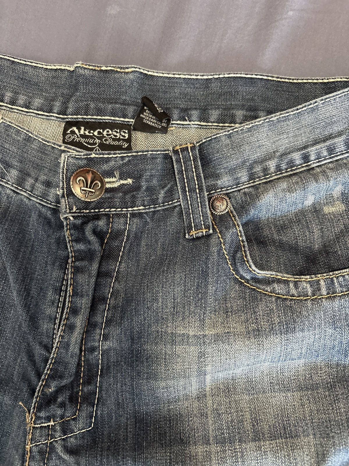 Vintage ⭕️ Vintage Early 2000’s Ak:cess Jeans ⭕️ Size US 38 / EU 54 - 4 Thumbnail
