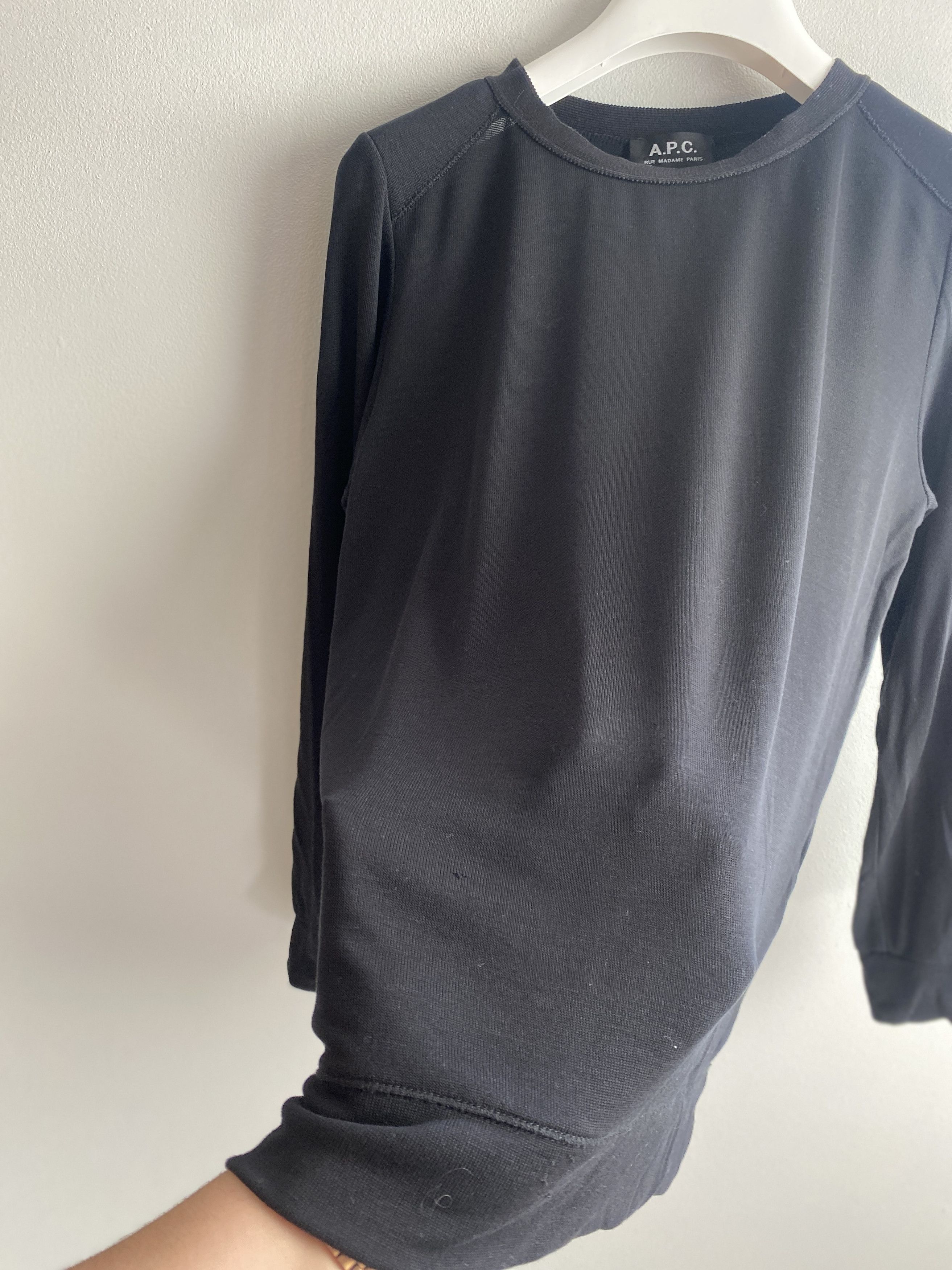 A.P.C. A.P.C. Elasthanne lyocell long sleeve t-shirt tee Size S / US 4 / IT 40 - 3 Thumbnail