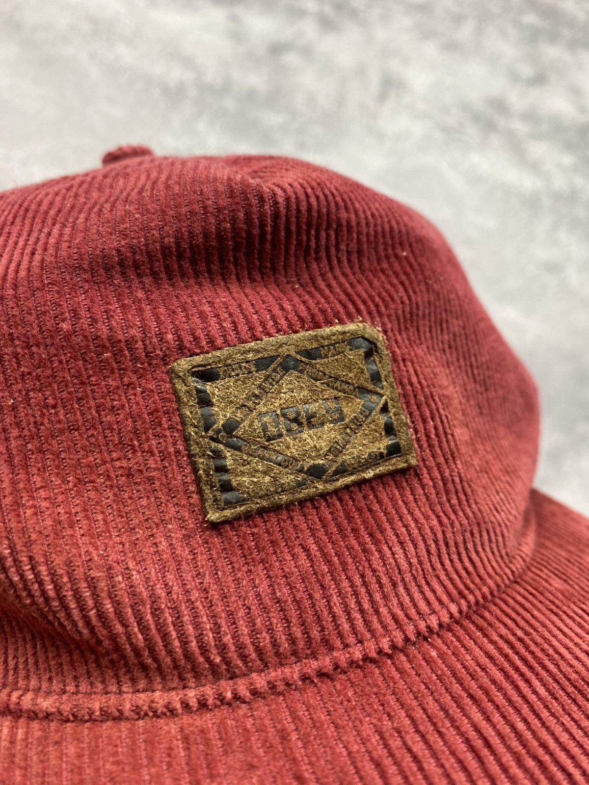 Obey Vintage Obey Corduroy Baseball Cap Rare Box Logo Hat Y2K Size ONE SIZE - 8 Thumbnail