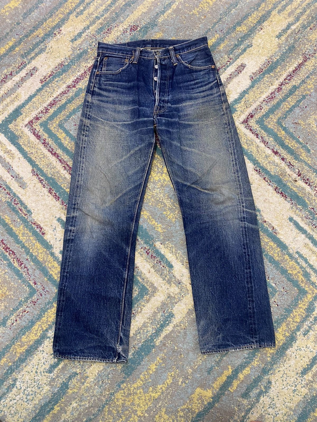 Japanese Brand × Skull Jeans by an Alchemist Rare Skull Jeans Analchemist Selvedge Jeans 29x34 Made Japan Size US 29 - 1 Thumbnail