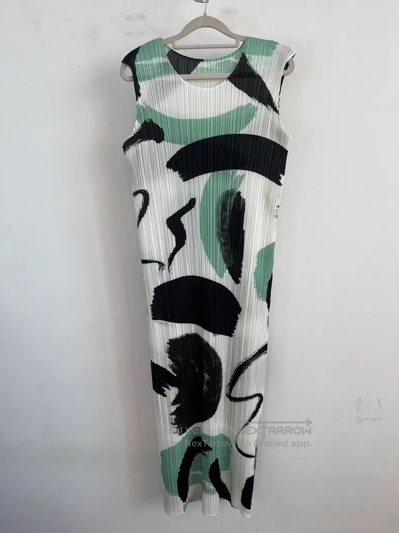 Issey Miyake Issey Miyake Color-Block Dress Size L / US 10 / IT 46 - 1 Thumbnail