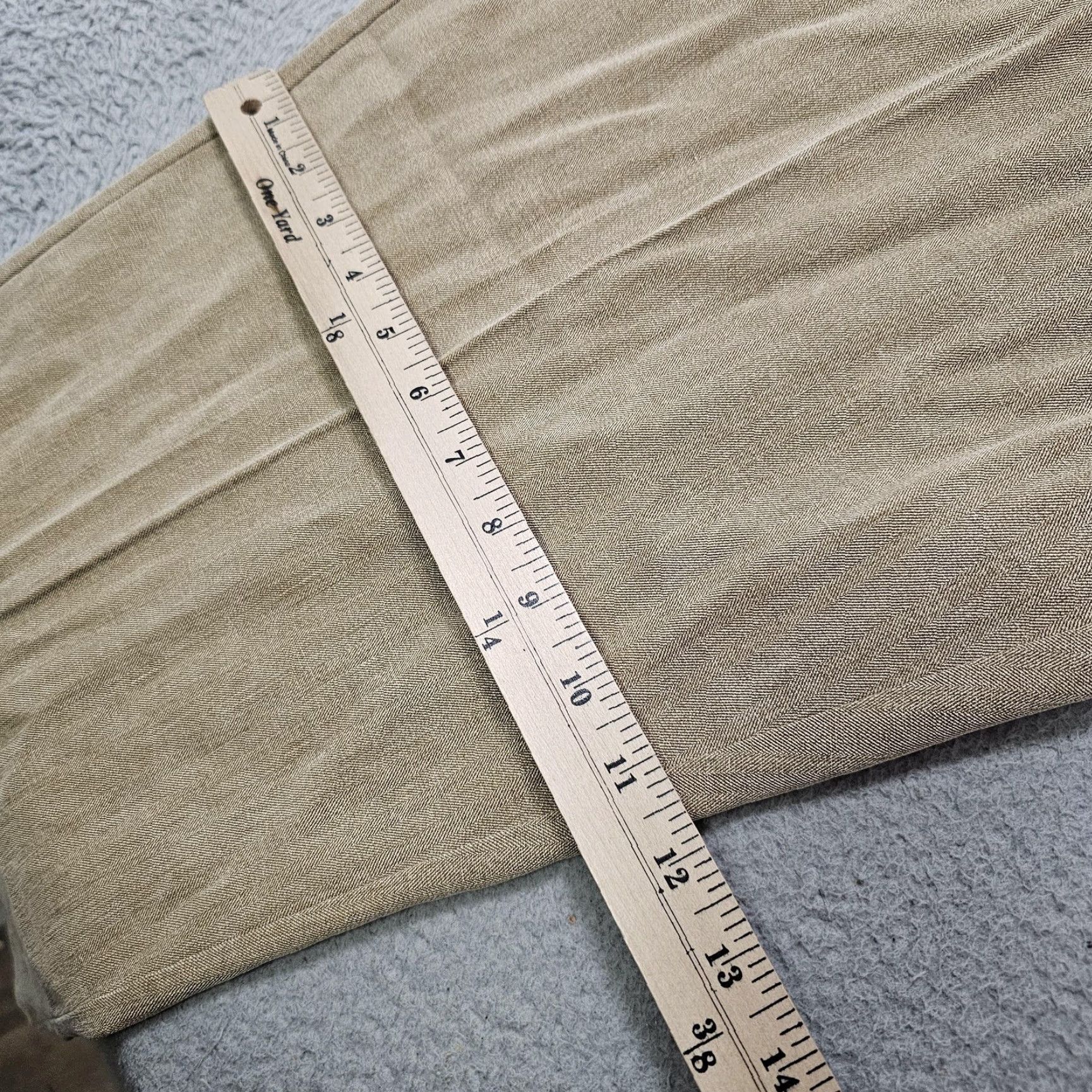 Tommy Bahama Tommy Bahama Pants Mens 44x30 Brown Havana Herringbone Silk Blend Dress Chinos Size US 44 / EU 60 - 7 Thumbnail