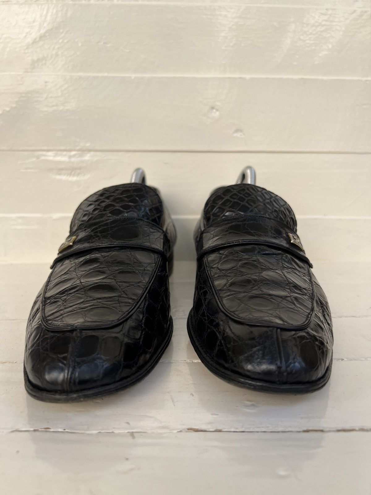 Bally BALLY Full Crocodile Black Loafers Men’s Sz US 8.5 Size US 8.5 / EU 41-42 - 5 Thumbnail