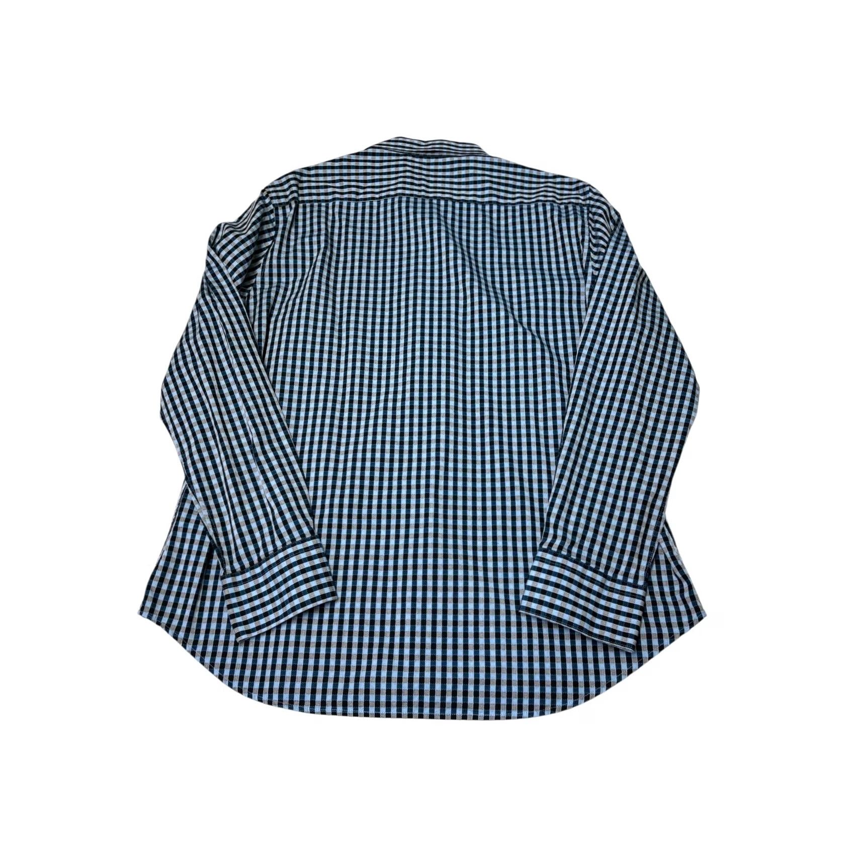 Robert Graham Robert Graham Mens XL Classic Fit Blue Gingham Check Cotton Button Down Shirt Size US XL / EU 56 / 4 - 7 Thumbnail