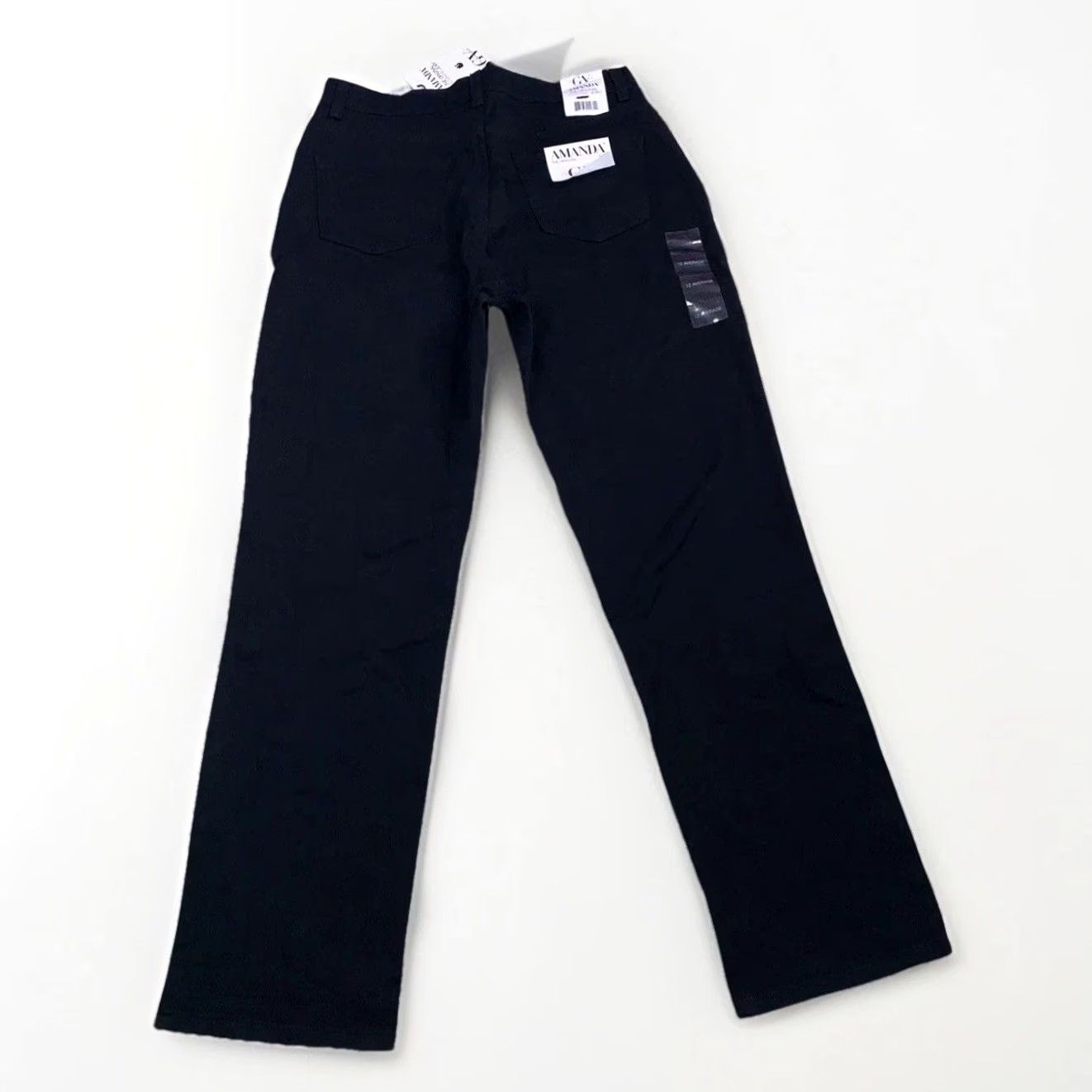 Gloria Vanderbilt VINTAGE Gloria Vanderbilt Amanda Jeans Black Slimming Womens Size 12 NWT-12702 Size 34" / US 12 / IT 48 - 4 Thumbnail