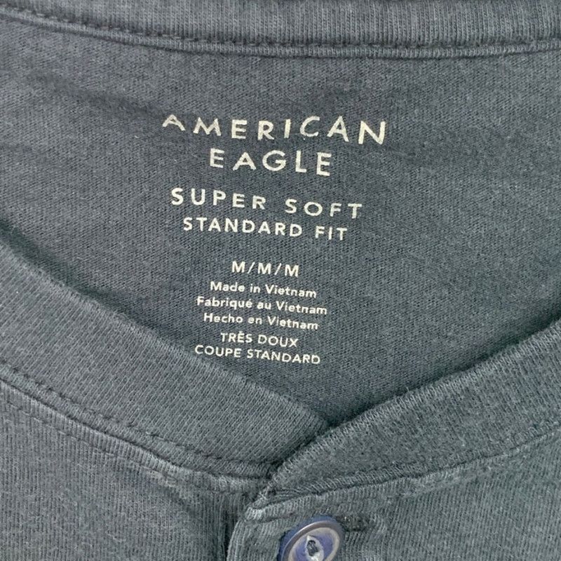 American Eagle Outfitters 2 New American Eagle Mens Medium Soft Henley Tee Shirts Size US M / EU 48-50 / 2 - 3 Thumbnail