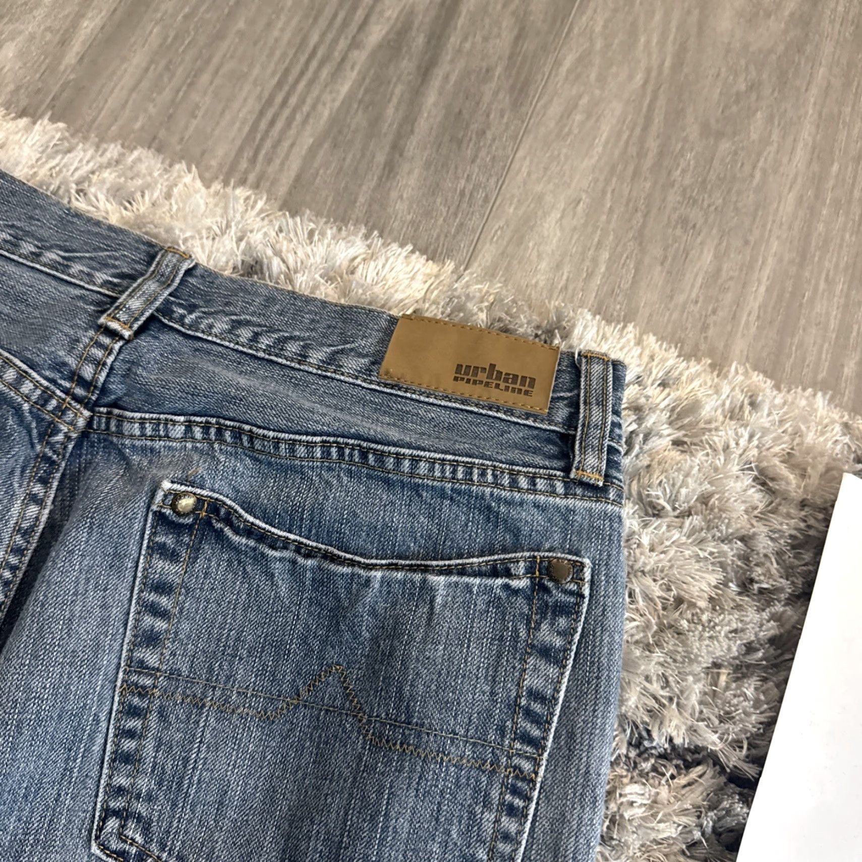 Vintage VINTAGE Urban Pipeline Jeans Men Slim Straight Denim Blue 00’s Y2K Size 33x32 Inseam 30in Men’s Slimming Regular Size US 33 - 5 Thumbnail