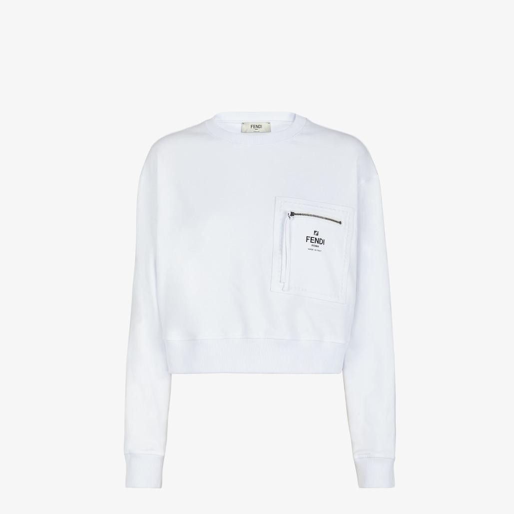 Fendi o1loc1c0824 Sweatshirt in White Size XS / US 0-2 / IT 36-38 - 1 Thumbnail