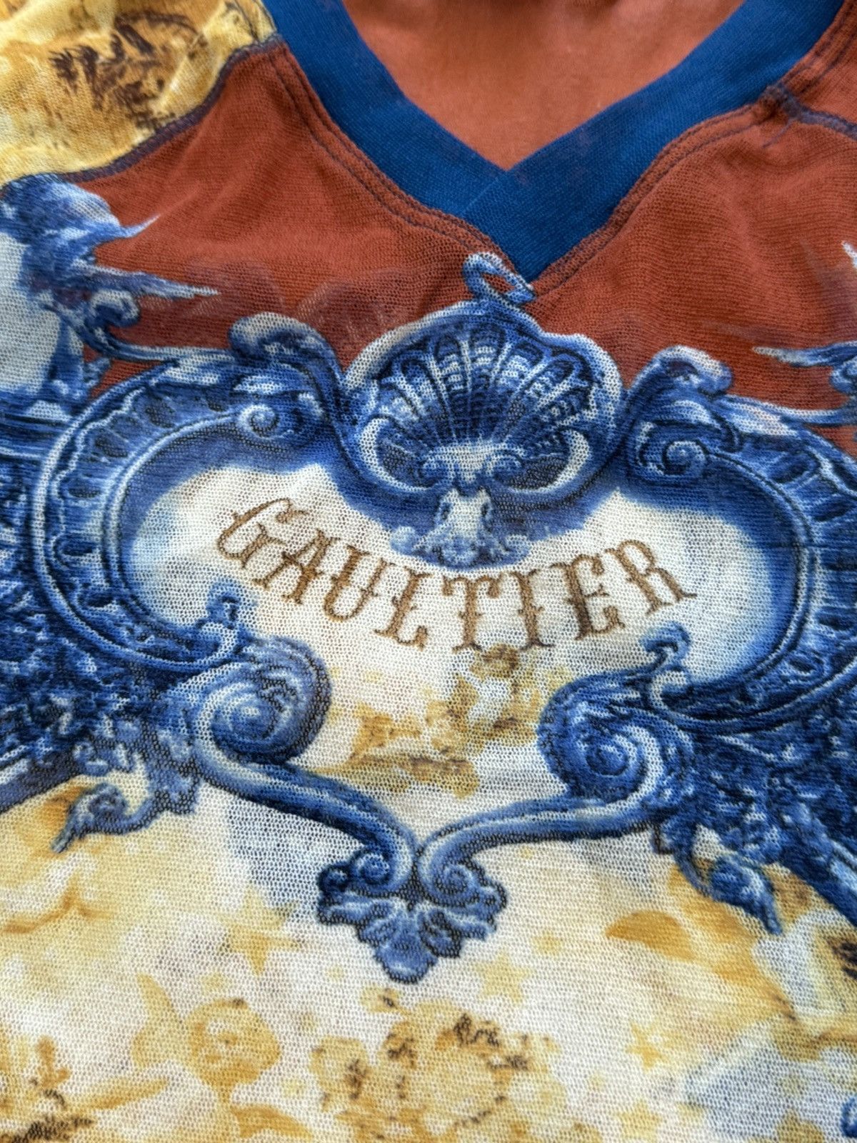 Jean Paul Gaultier Jean Paul Gaultier Soleil ss98 meshtop 90s 00s y2k Size L / US 10 / IT 46 - 6 Thumbnail