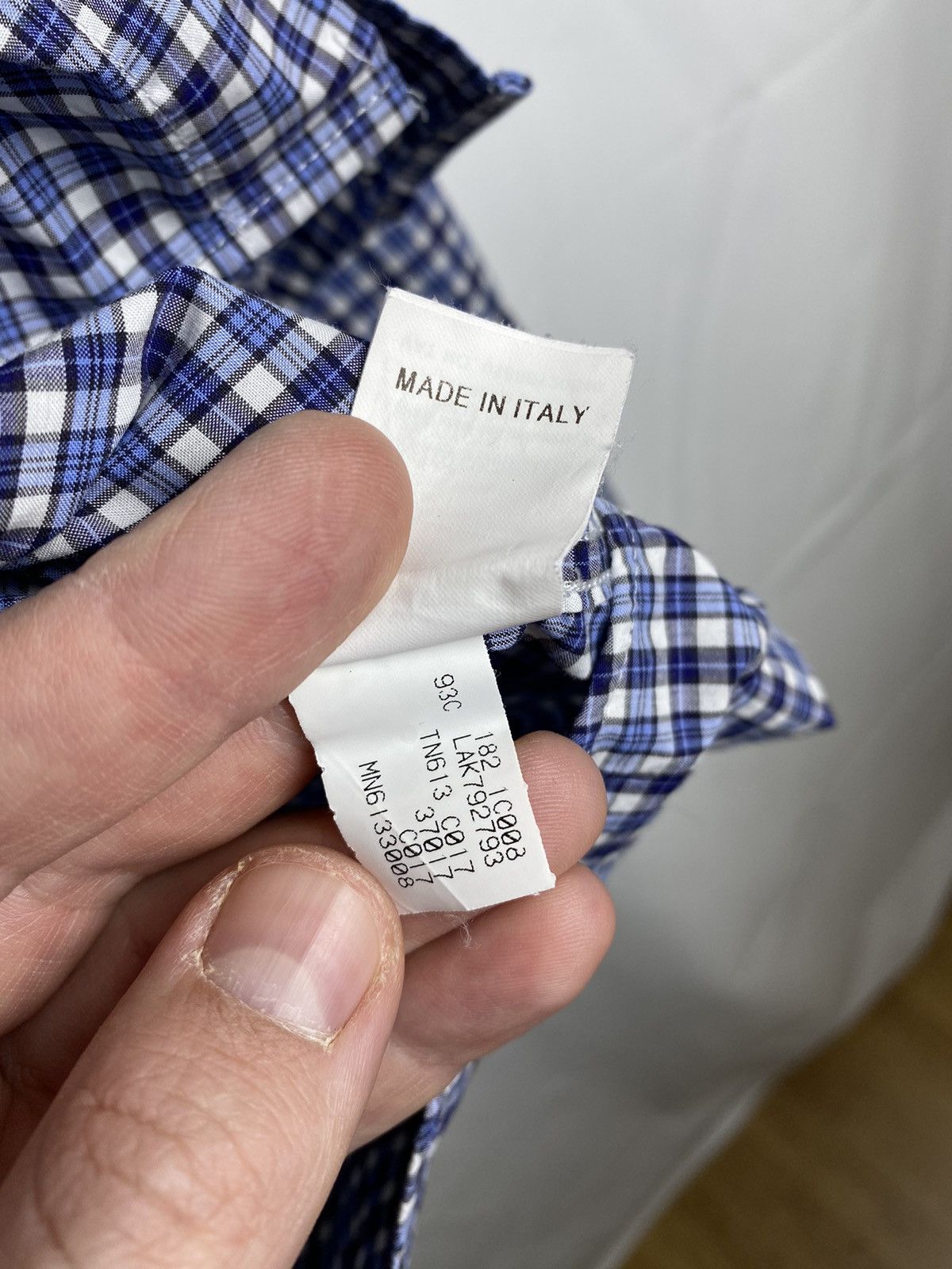 Brunello Cucinelli Brunello Cucinelli Men Leisure Fit Plaid Print Shirt size M Size US M / EU 48-50 / 2 - 12 Thumbnail