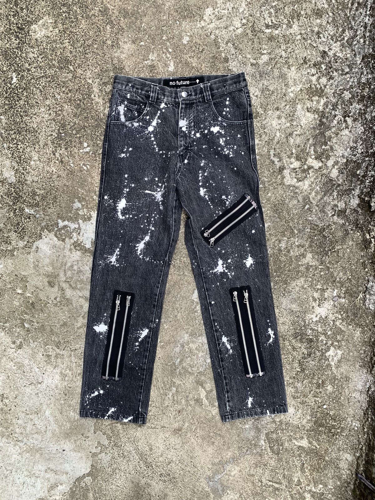 Japanese Brand × No Future No Future Zipper Jeans Size US 30 / EU 46 - 2 Thumbnail
