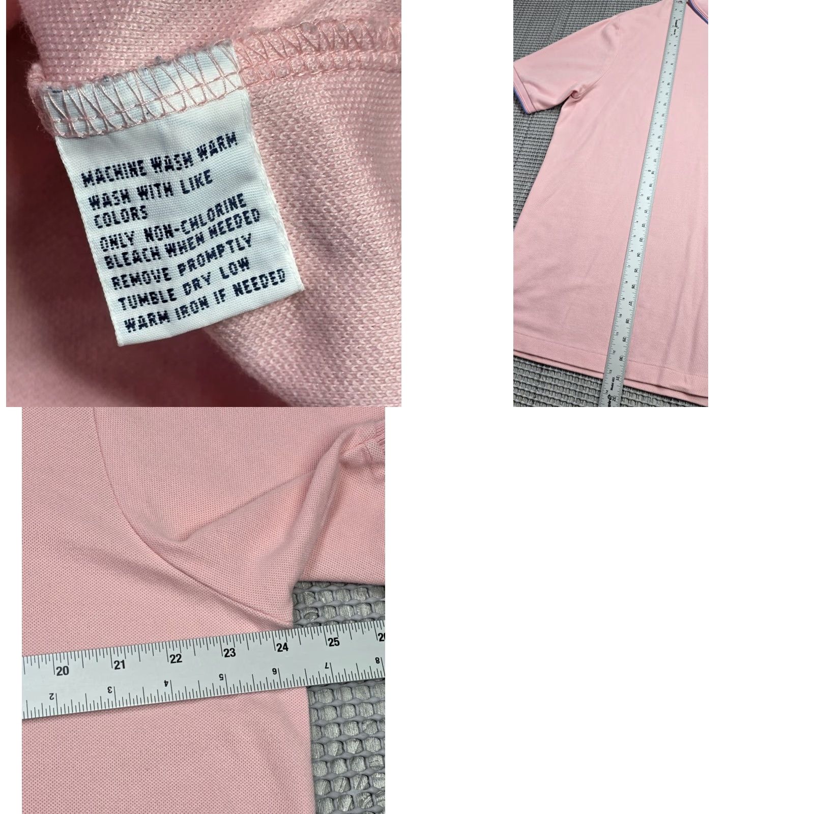 Polo Ralph Lauren VINTAGE Polo Ralph Lauren Polo Shirt Mens XL Pine Valley Pink Contrast Collar Trim Polo Golf Summer Sports Logo Affluent Pine Valley Mens XL Pink Blue Size US XL / EU 56 / 4 - 8 Thumbnail