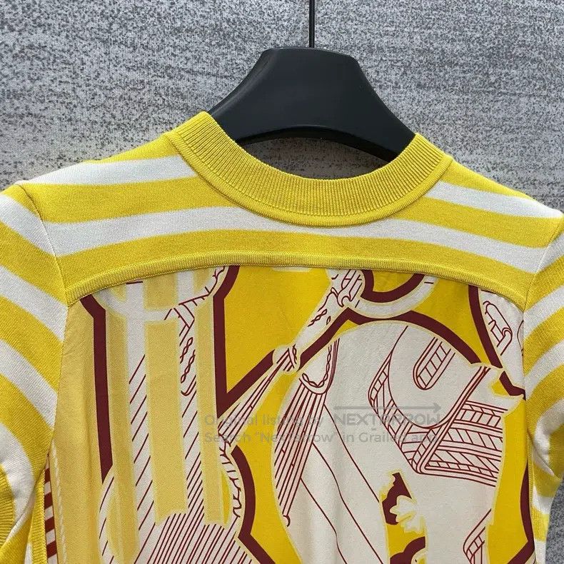 Hermes Hermes Short Sleeve Printed Top Size XS / US 0-2 / IT 36-38 - 2 Thumbnail