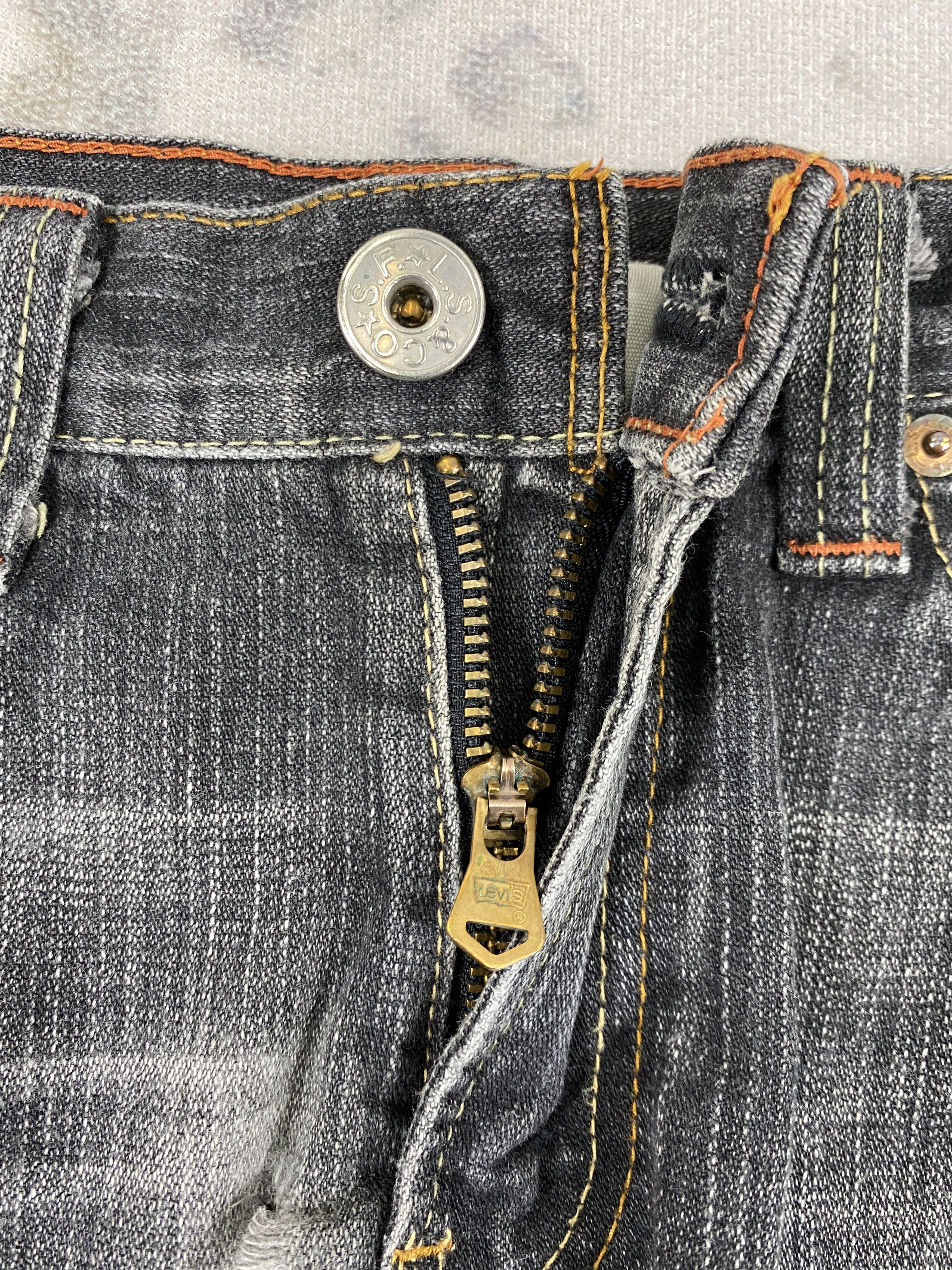 If Six Was Nine Faded Vintage Levi's 517 Flare Jeans 31x30 Denim- JN3710 Size US 31 - 5 Thumbnail