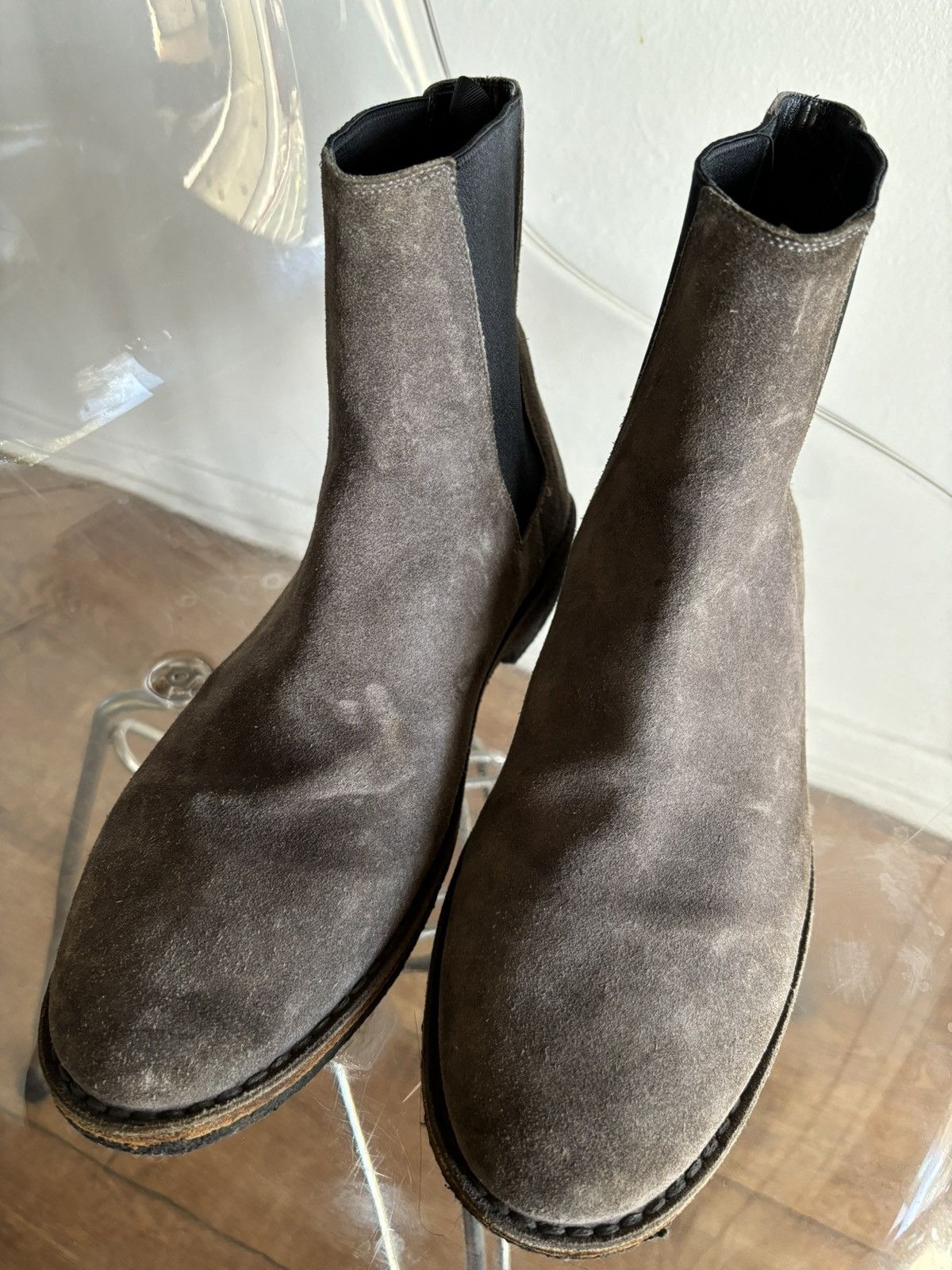 Yves Saint Laurent Gray Chelsea Size US 9 / EU 42 - 4 Thumbnail