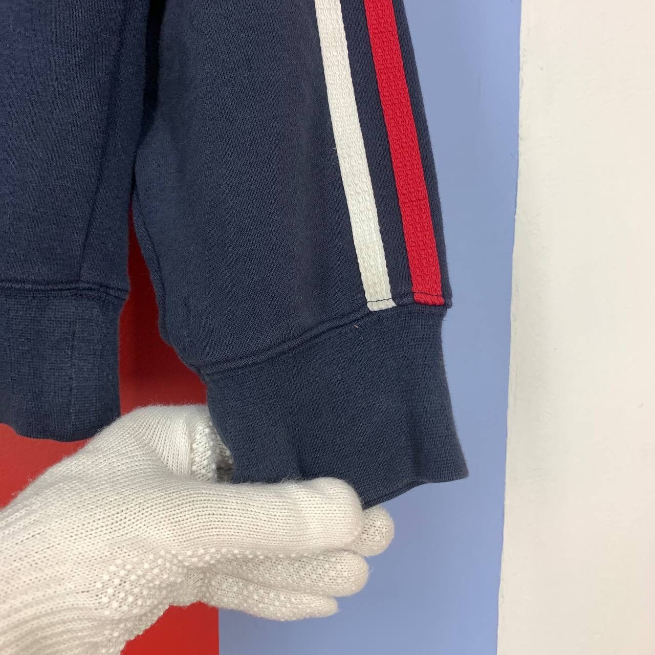 Adidas × Vintage Y2K Vintage ADIDAS THREE STRIPE Sweatshirt #2469/AM Size US S / EU 44-46 / 1 - 7 Thumbnail