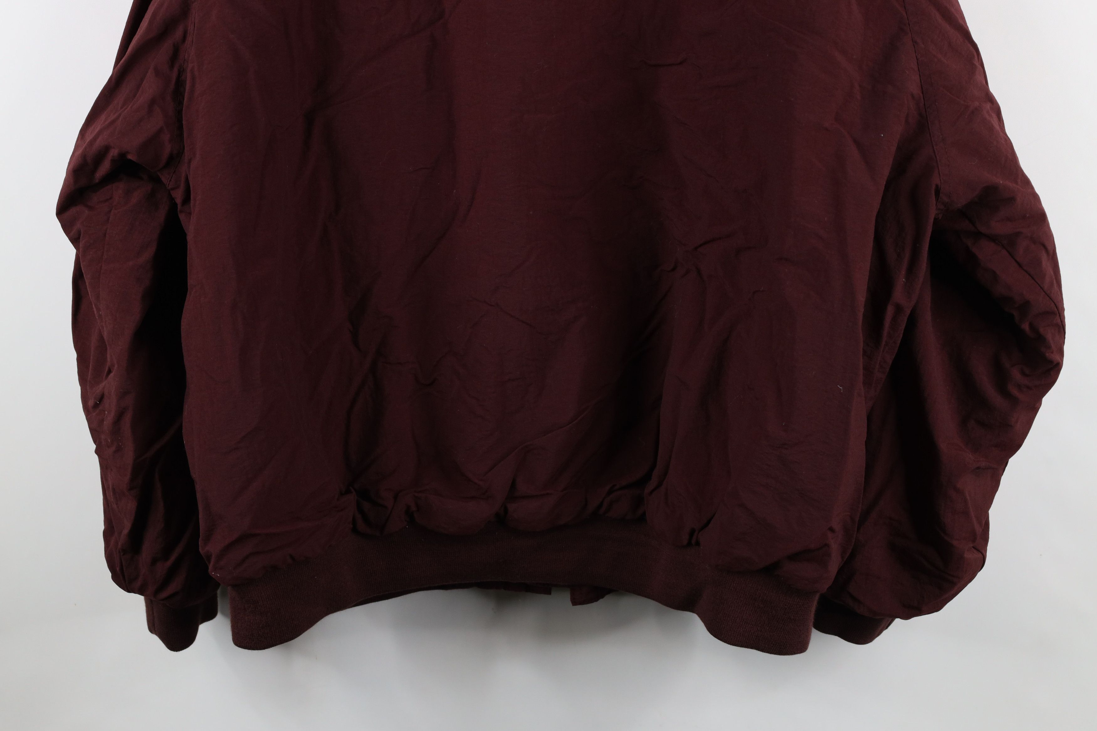 Vintage Vintage 90s Streetwear Fleece Lined Full Zip Jacket Burgundy Size US XXL / EU 58 / 5 - 15 Thumbnail