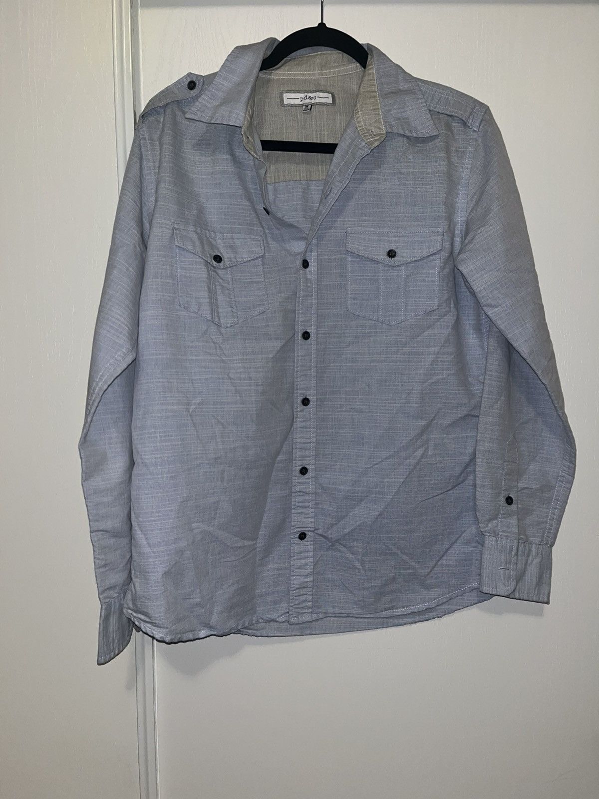 PD&C PD&C Blue Button Up Shirt Size US M / EU 48-50 / 2 - 1 Thumbnail