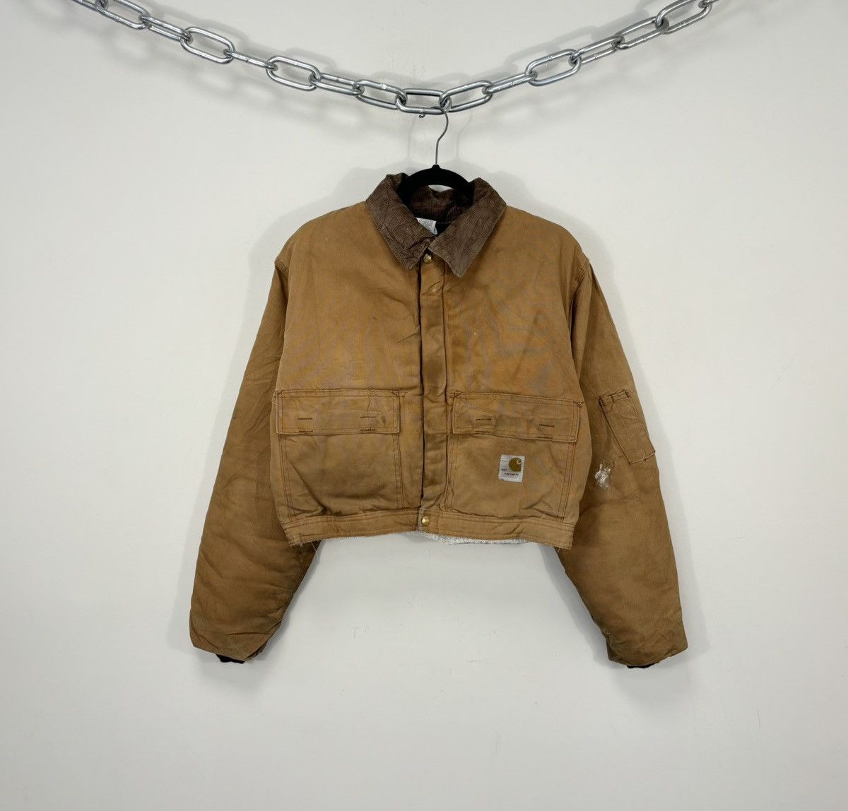 Carhartt USA製 サンタフェジャケット JQ0507 星ロゴ ホワイト Carhartt × Vintage Vintage 90s JQ0507 Carhartt Cream Santa Fe