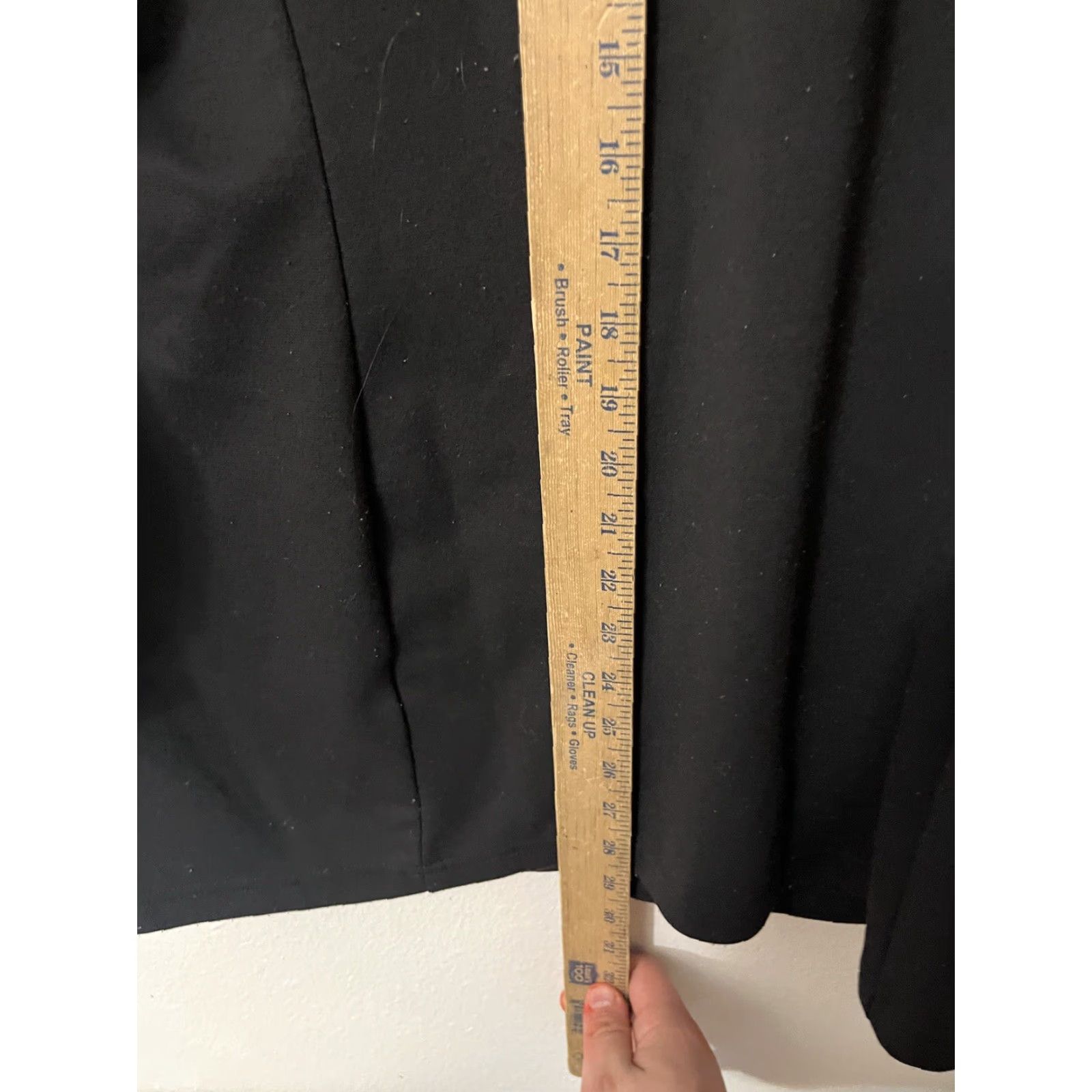 Tommy Hilfiger TOMMY HILFIGER Women's Blazer Size 8 Black One-Button 3/4 Sleeve Regular Fit Solid Size M / US 6-8 / IT 42-44 - 5 Thumbnail