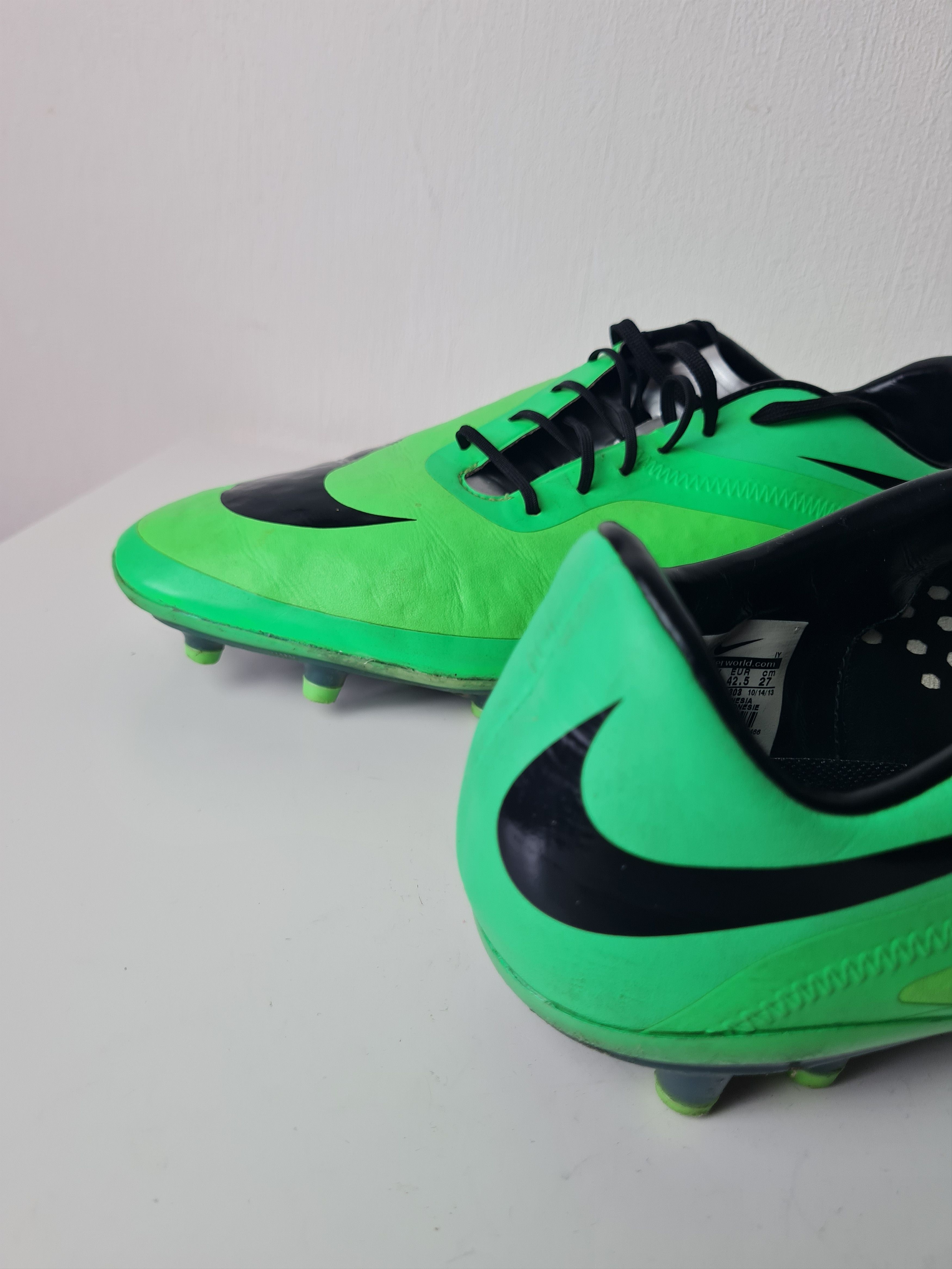Nike Football Soccer Cleats Nike Hypervenom Phatal FG Green UK8 Size US 9 / EU 42 - 5 Thumbnail