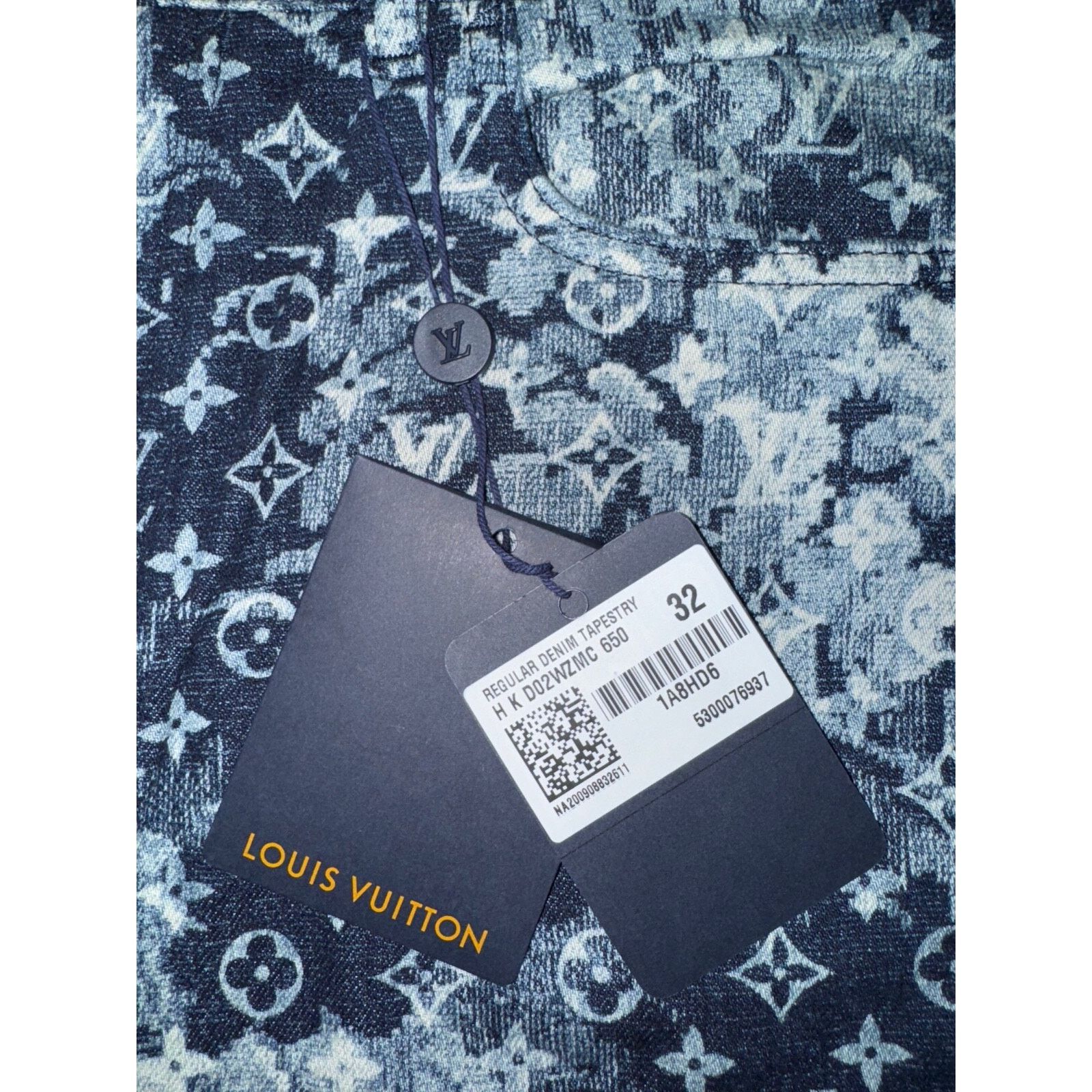 Louis Vuitton Louis Vuitton Tapestry Regular Denim Blue Monogram Logo Size US 32 / EU 48 - 6 Thumbnail