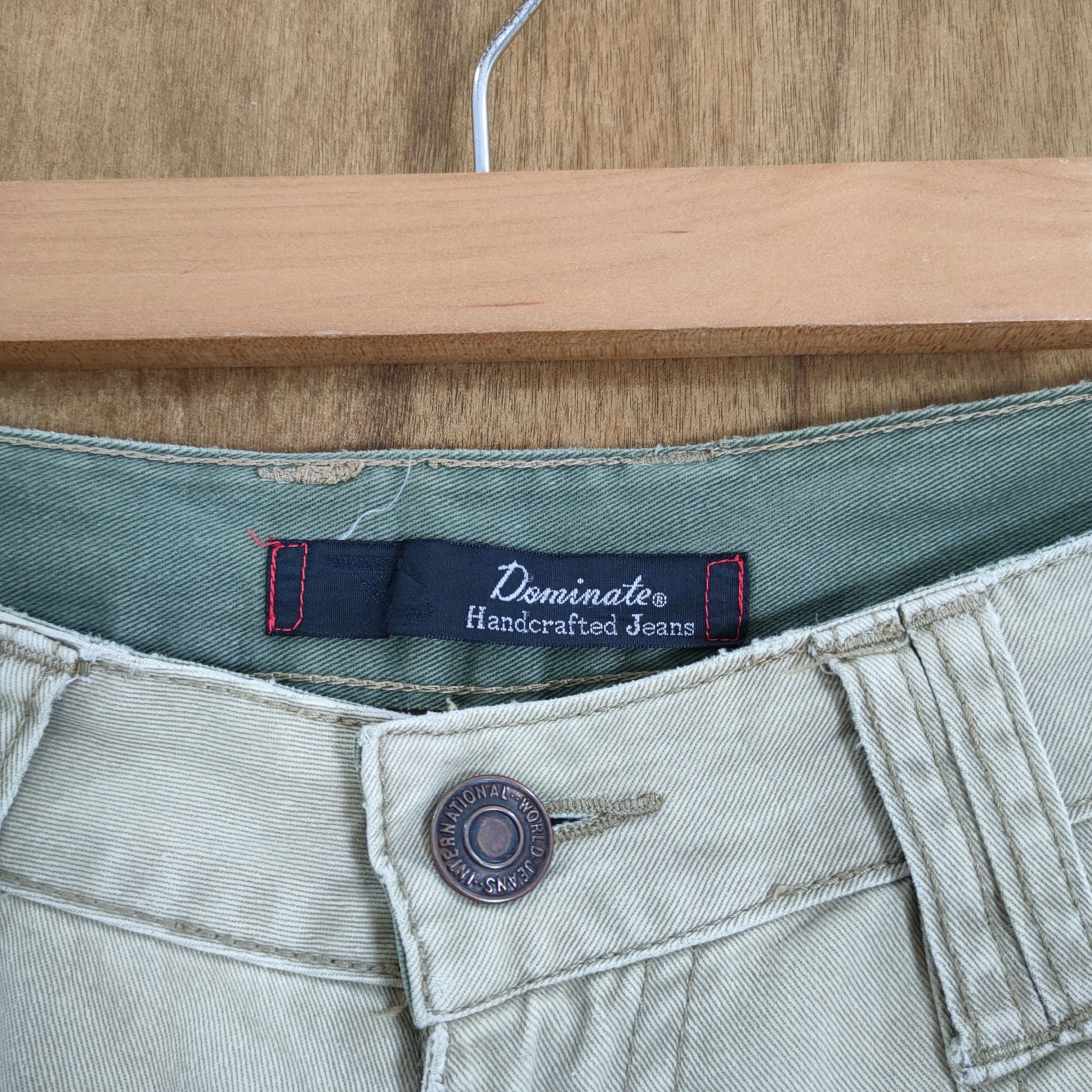 Japanese Brand VINTAGE DOMINATED HANDCRAFTED FADED CARGO PANTS Size US 30 / EU 46 - 7 Thumbnail