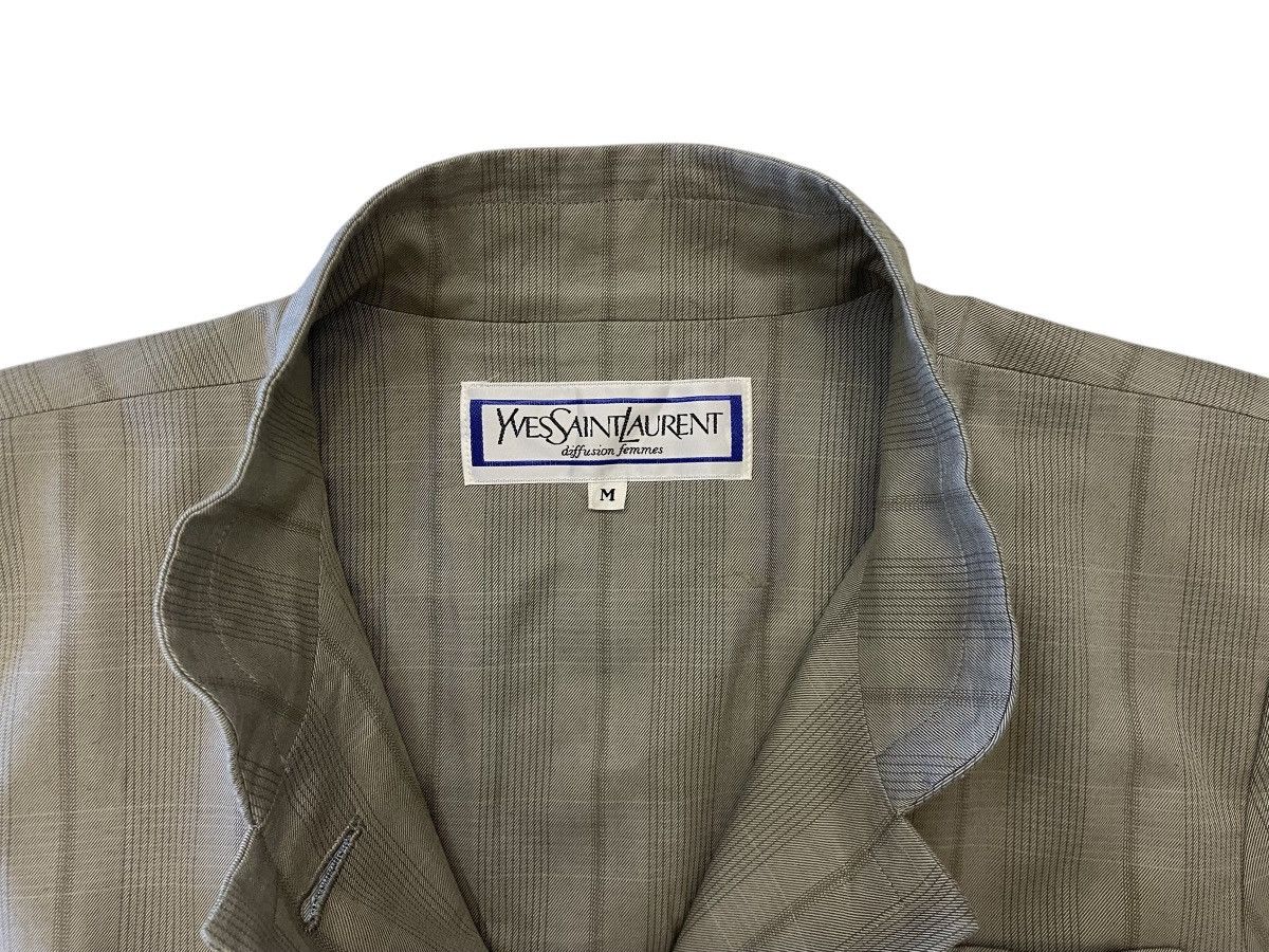 Vintage × Yves Saint Laurent Vintage Yves Saint Laurent YSL short sleeve button up Size M / US 6-8 / IT 42-44 - 5 Thumbnail
