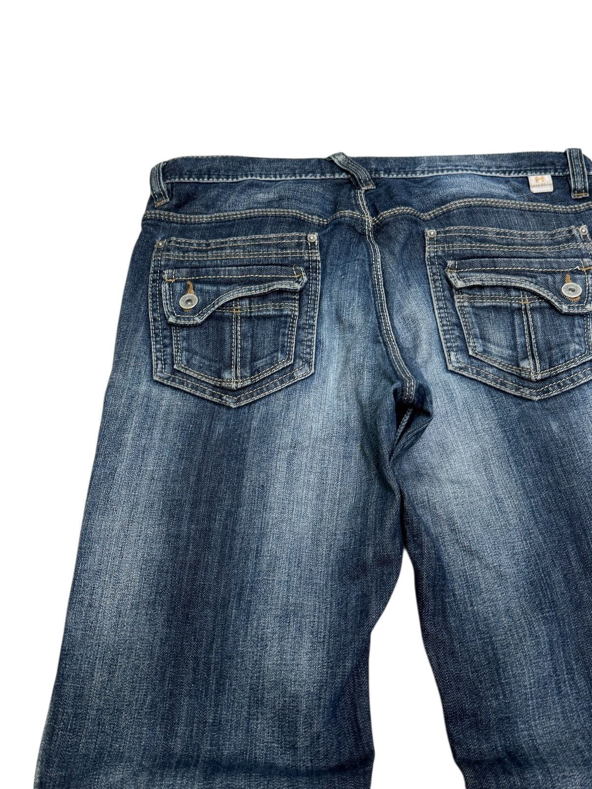Japanese Brand Vintage Nicole Hideaways Acid Wash Zipper Pocket Denim Size US 33 - 9 Thumbnail