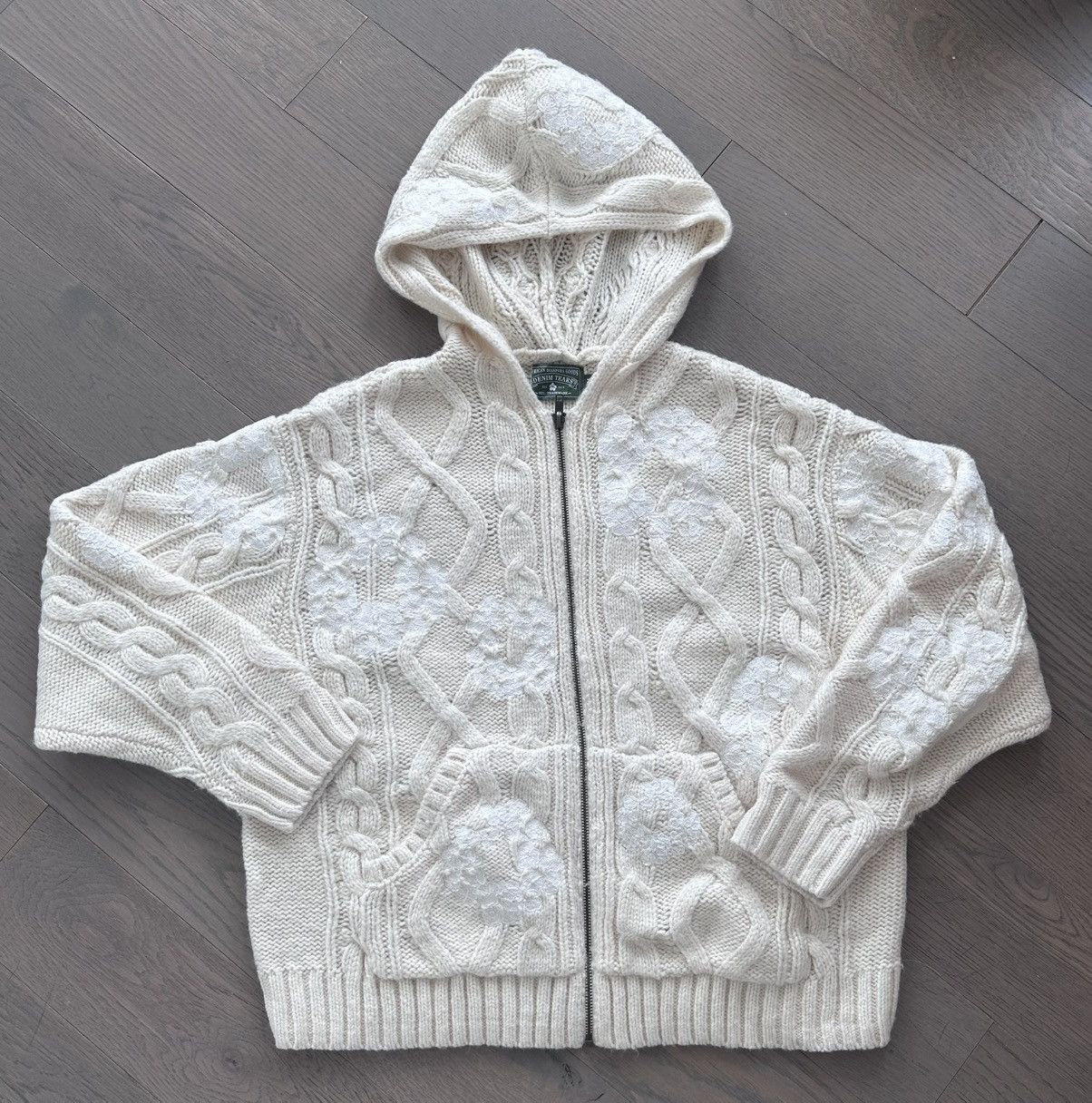 DENIM TEARS Cotton Wreath Knit Zip Hoodie Size US M / EU 48-50 / 2 - 1 Thumbnail