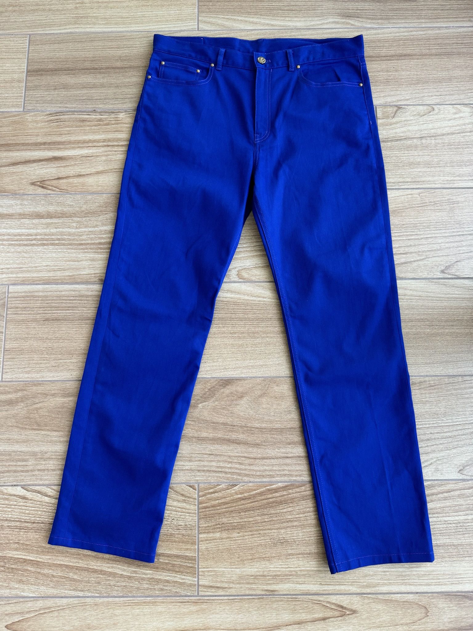 image of Louis Vuitton Lvse Regular Jeans in Blue, Men's (Size 36)