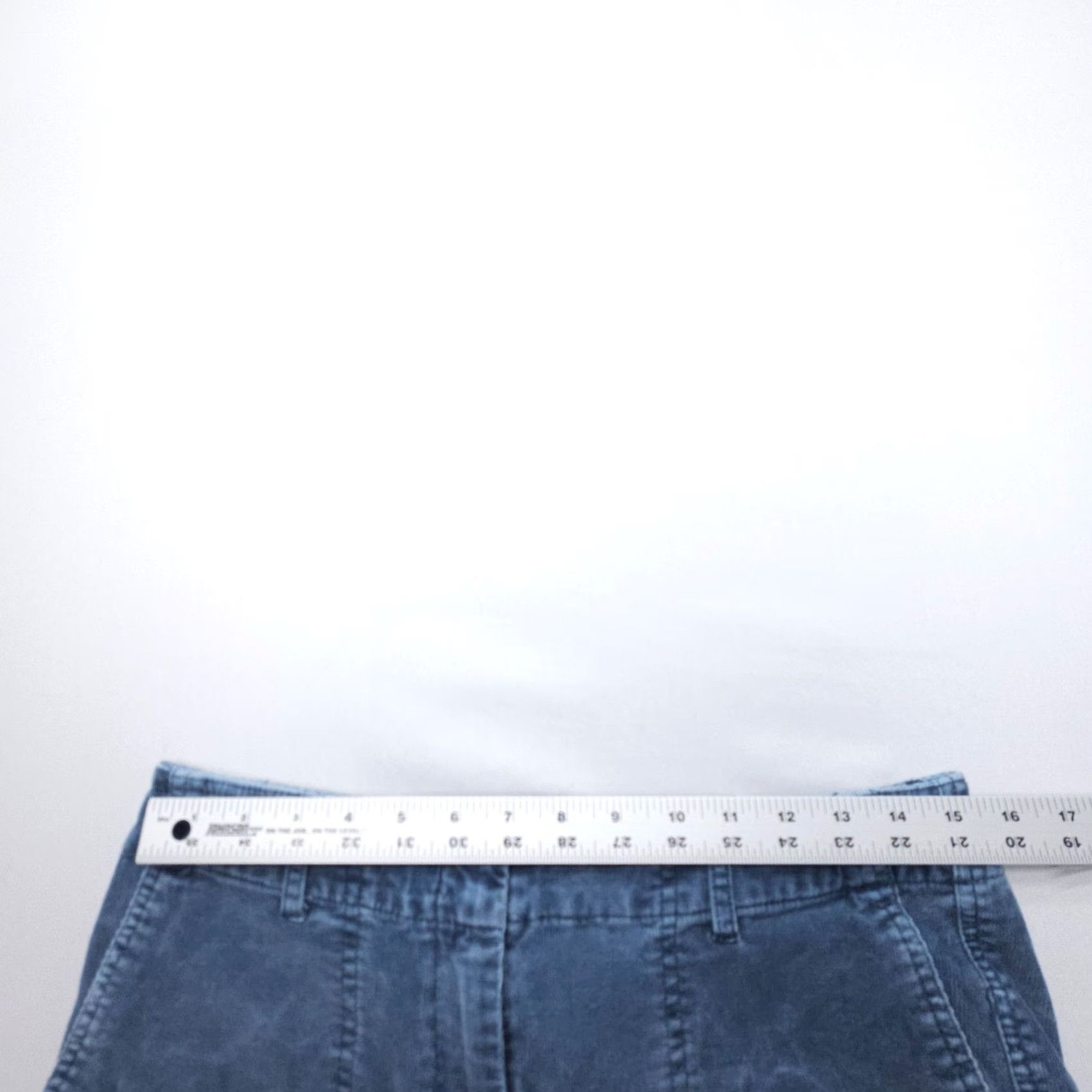 J. Jill J. Jill Chino Pants Womens 30 x 30 Blue Mid Rise Stretch Casual Regular Cotton Blend Straight Front Size 30" / US 8 / IT 44 - 7 Thumbnail