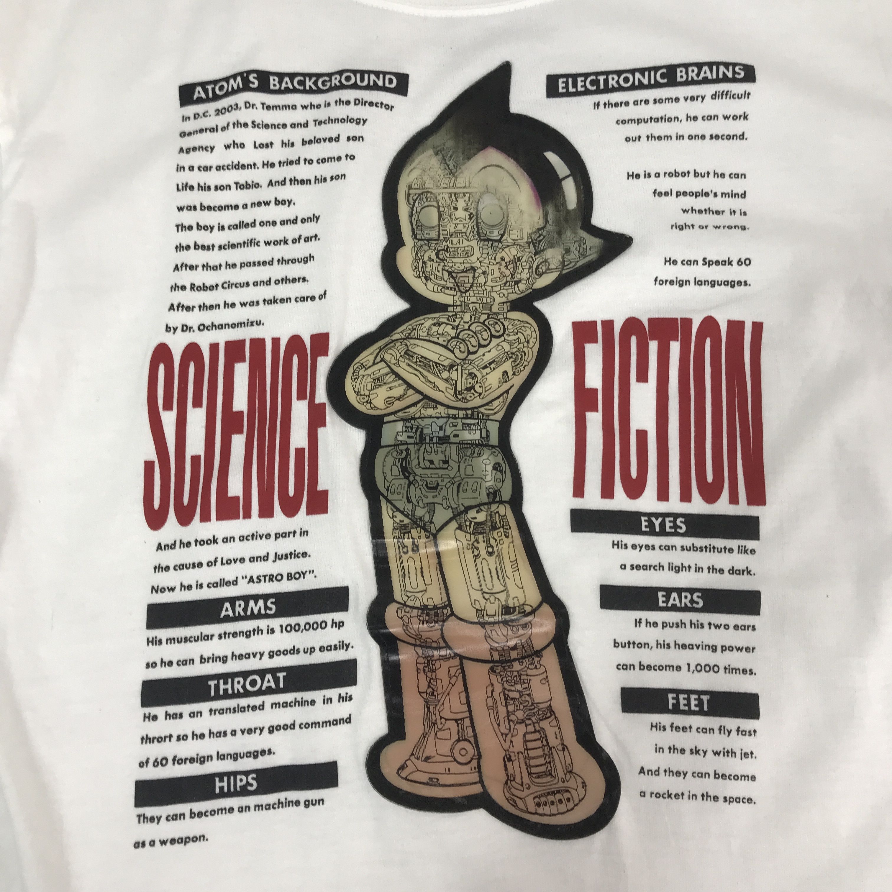 Japanese Brand Vtg Astro Boy Mighty Atom Cartoon movie Japan T-Shirt K44B62 Size US S / EU 44-46 / 1 - 10 Thumbnail