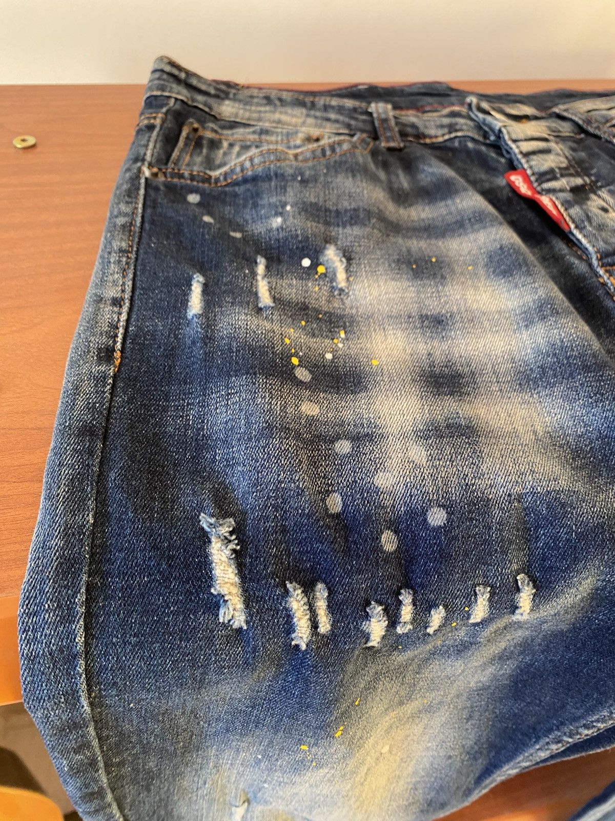 Dsquared2 DS2 Paint Distressed ICON Jeans Size US 34 / EU 50 - 4 Thumbnail