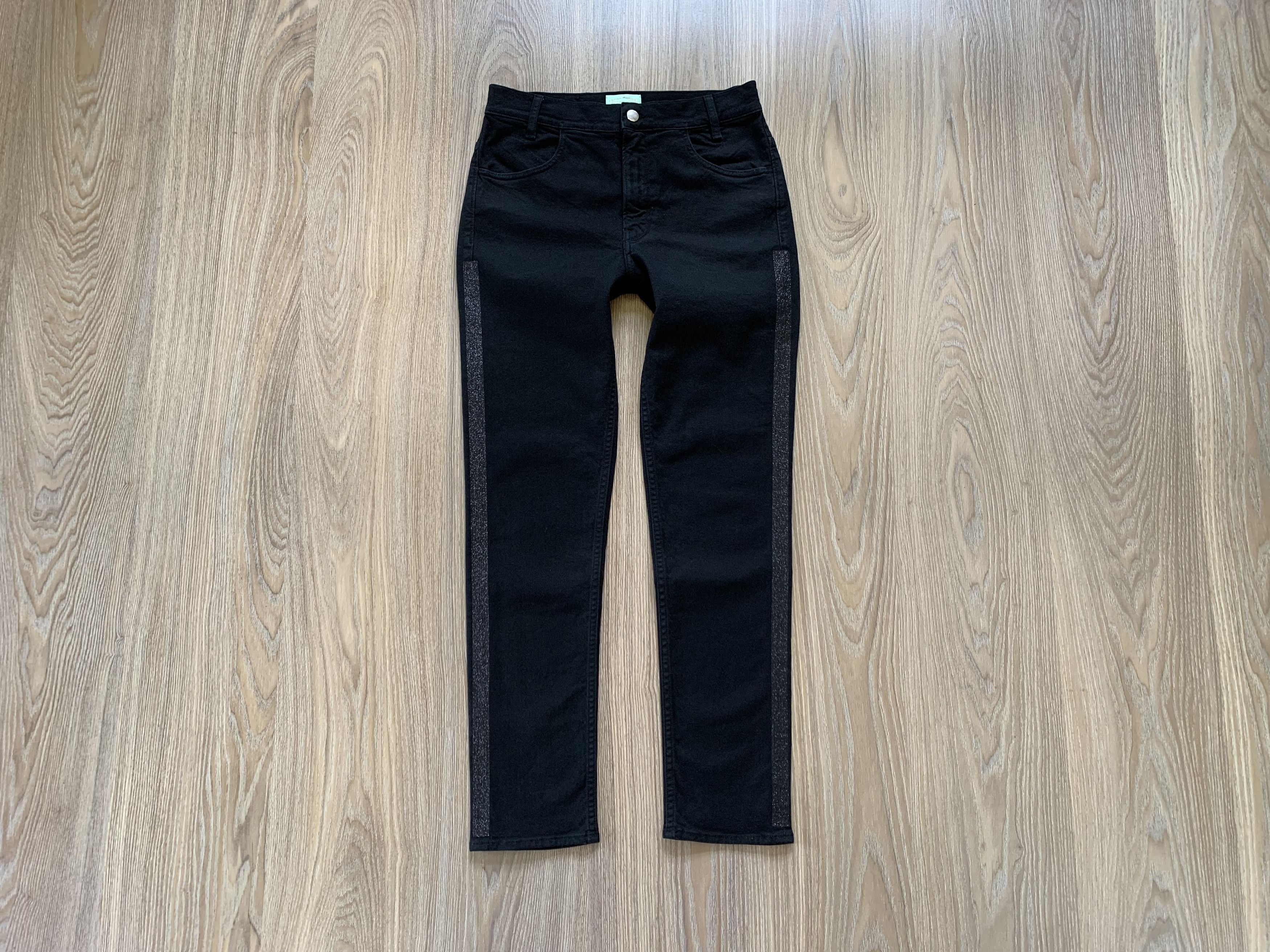 Aries Super Skinny Sparkling Black Denim Jeans
