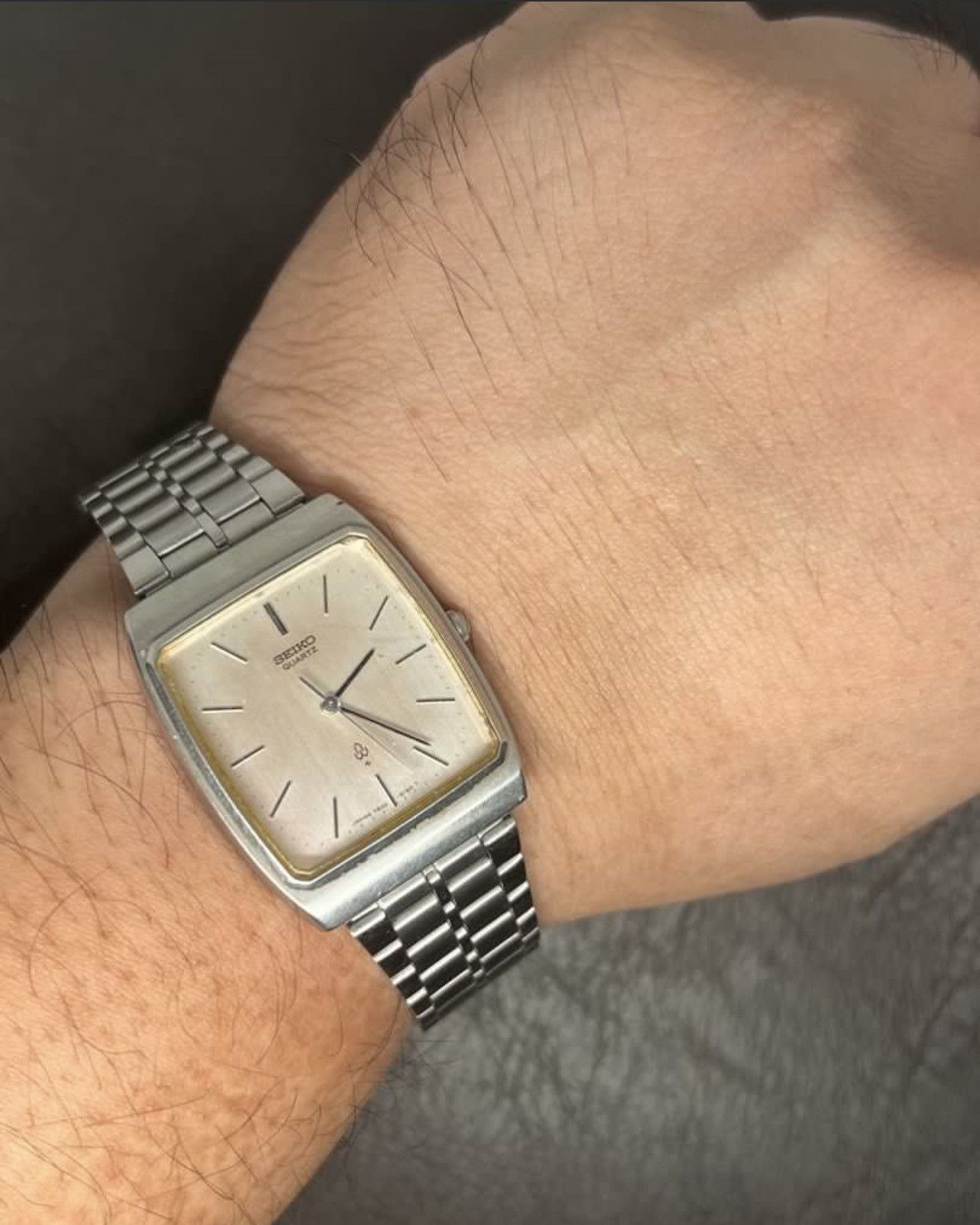 Seiko Vintage 70s Seiko Tank Brushed Silver Dial Size ONE SIZE - 2 Thumbnail