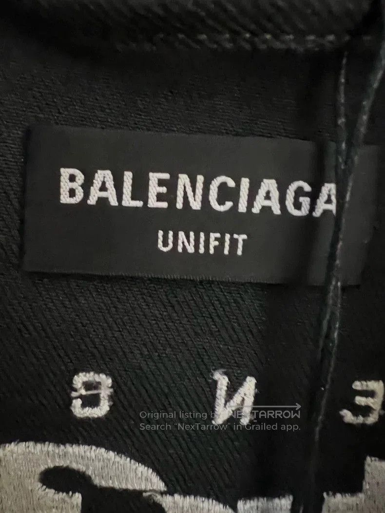 Balenciaga Balenciaga GAMER Embroidered Denim Jacket. Size US L / EU 52-54 / 3 - 3 Thumbnail