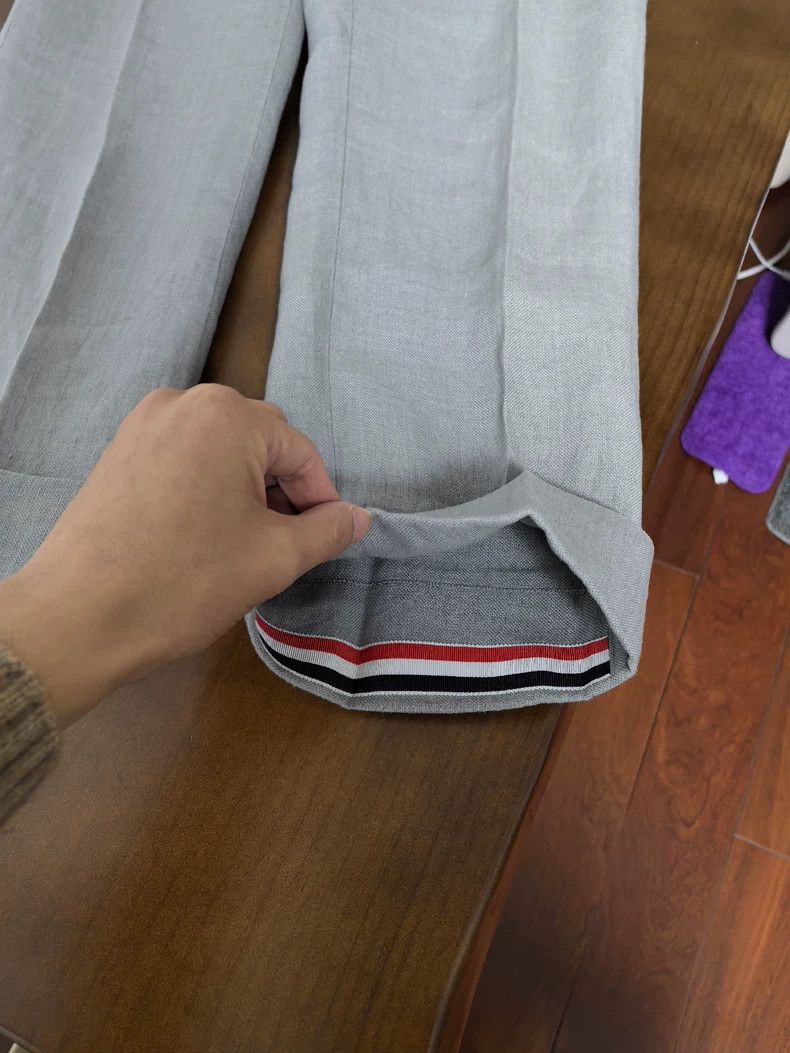 Thom Browne Thom Browne Linen trousers Size 35" - 2 Thumbnail