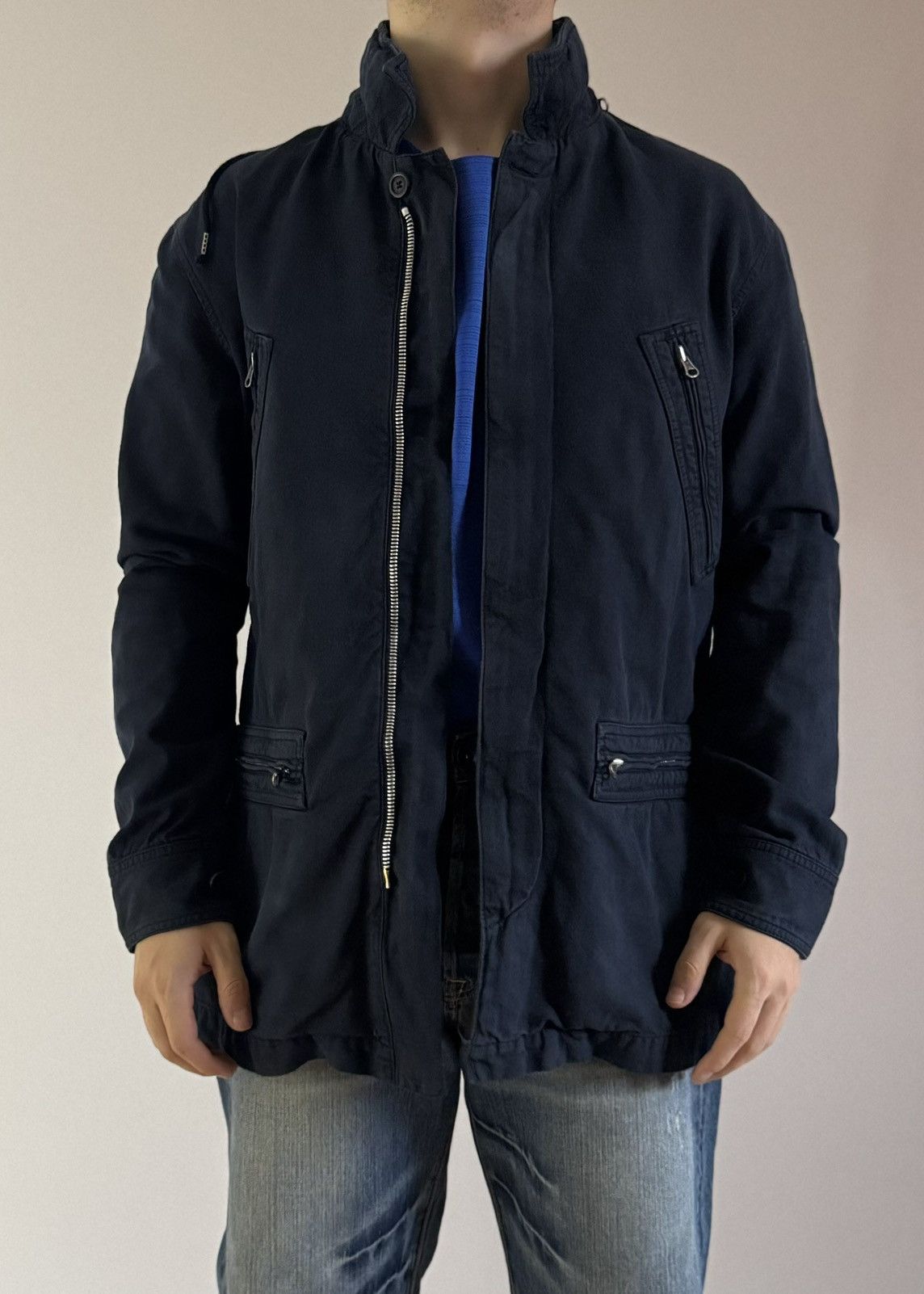Alexander McQueen Alexander McQueen Cotton Nylon Hood Faded Jacket Coat Size US M / EU 48-50 / 2 - 8 Thumbnail