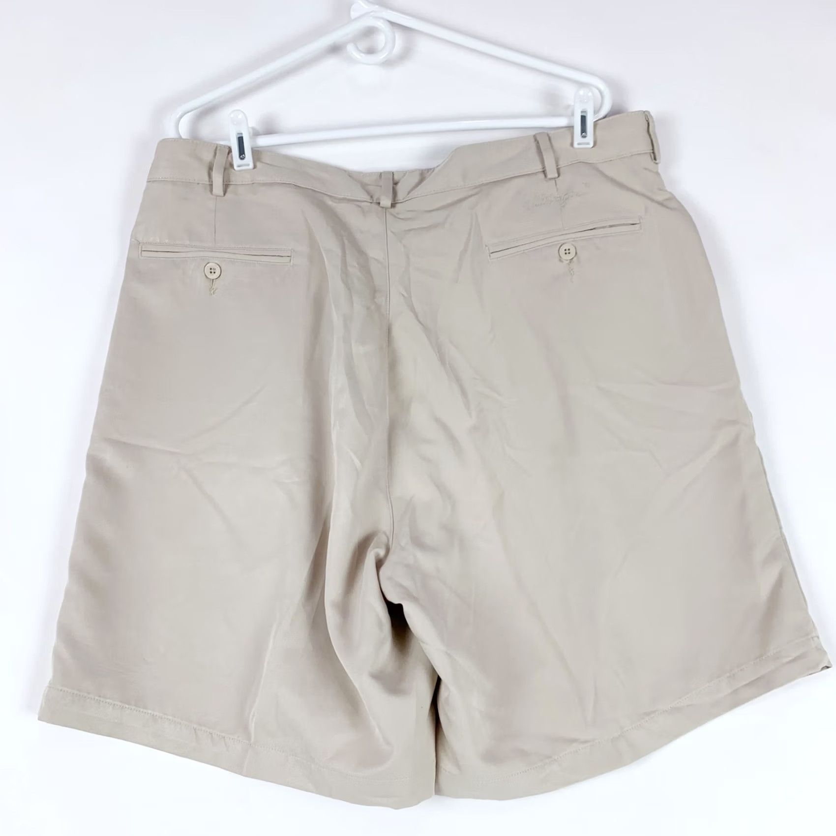 Vintage Walter Hagen Gold Khaki Mens Shorts Size 40 Cargo Regular Beige 40 Mens Shirt? Size US 40 / EU 56 - 6 Thumbnail