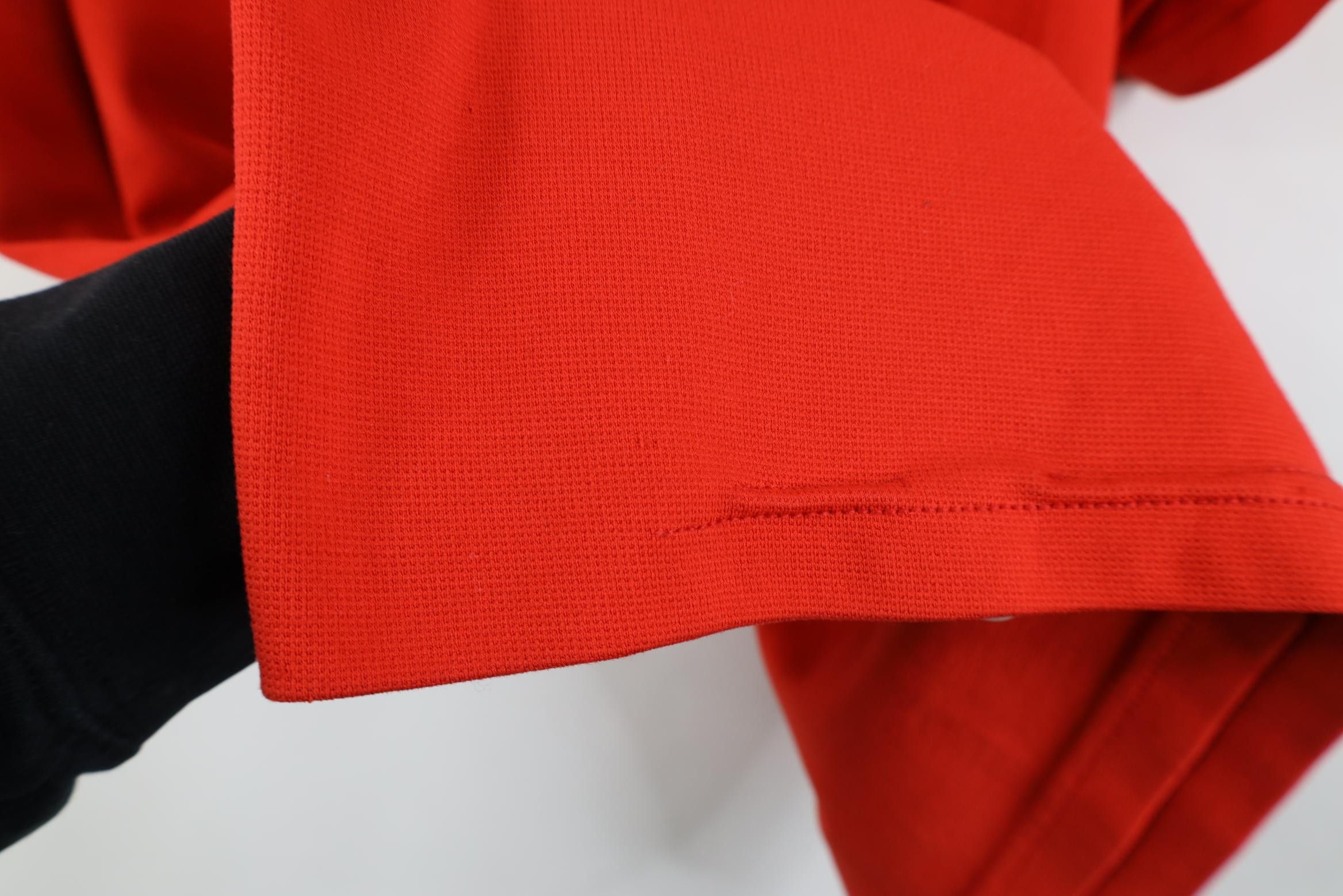 Adidas Vintage 90s Adidas Thermal Knit Short Sleeve T-Shirt Red Size US M / EU 48-50 / 2 - 7 Thumbnail