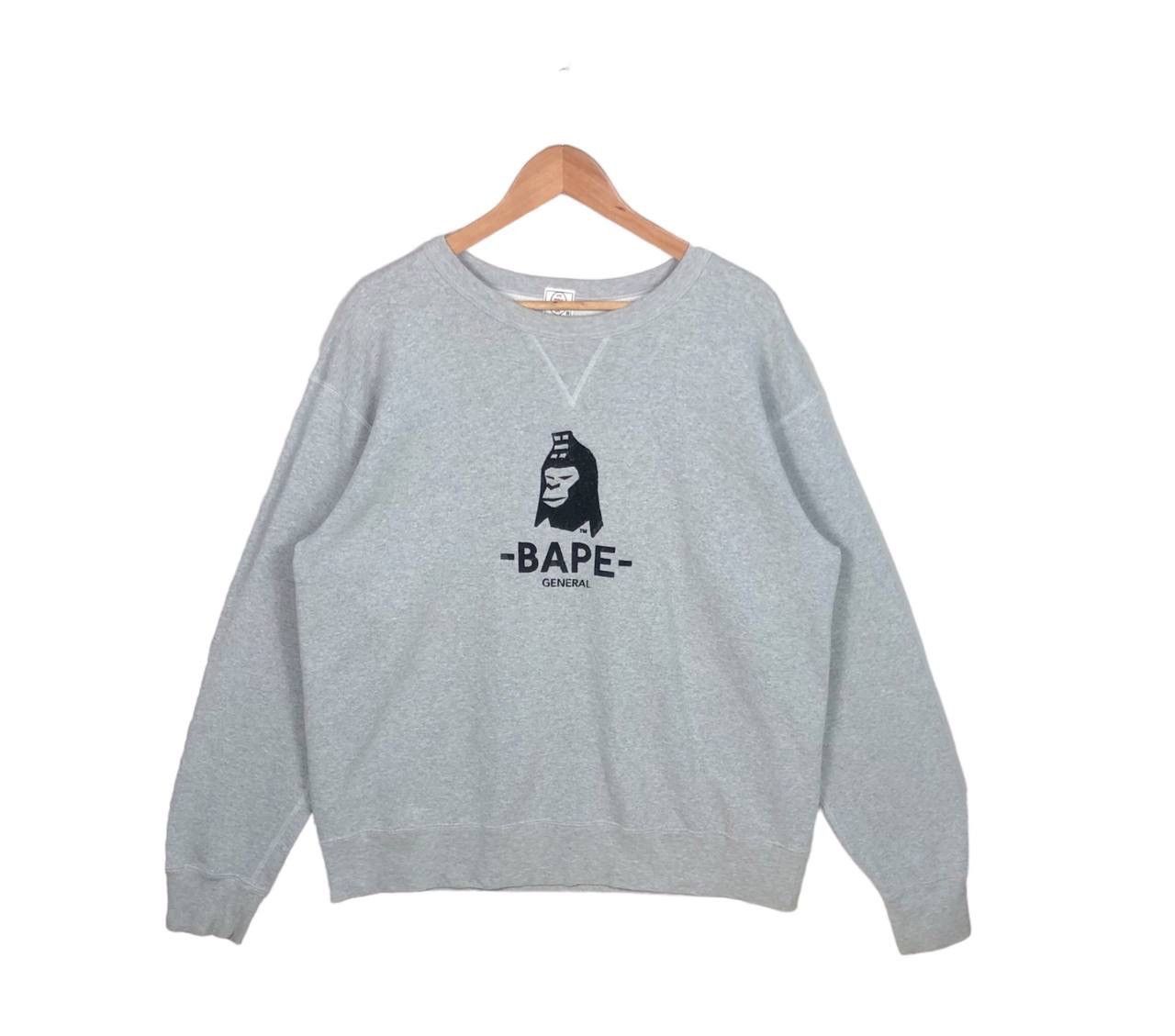 Bape Vintage 90s Bape General Nigo A Bathing Ape Sweatshirt Size US L / EU 52-54 / 3 - 1 Thumbnail